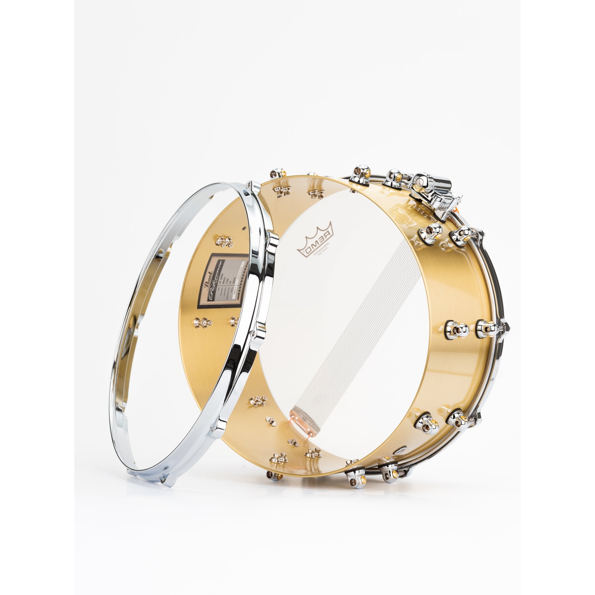 Pearl Reference One Brass Snare Drum - 14x6.5 - Image 12