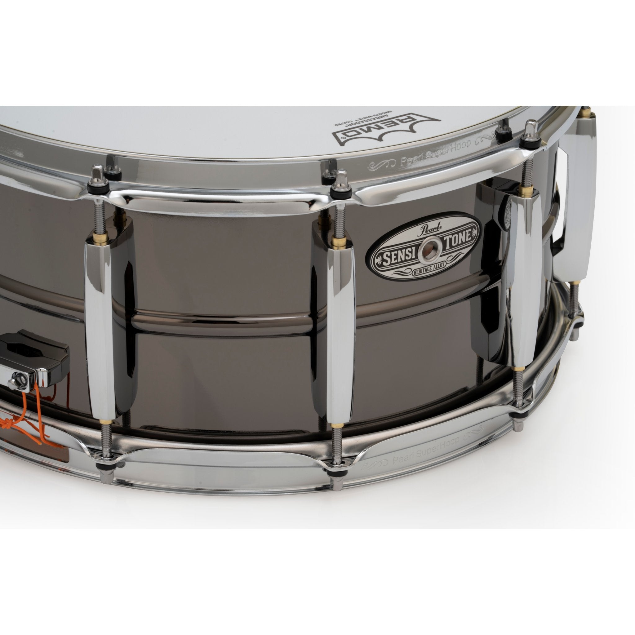 Pearl SensiTone Heritage Alloy Beaded Black Brass Snare Drum