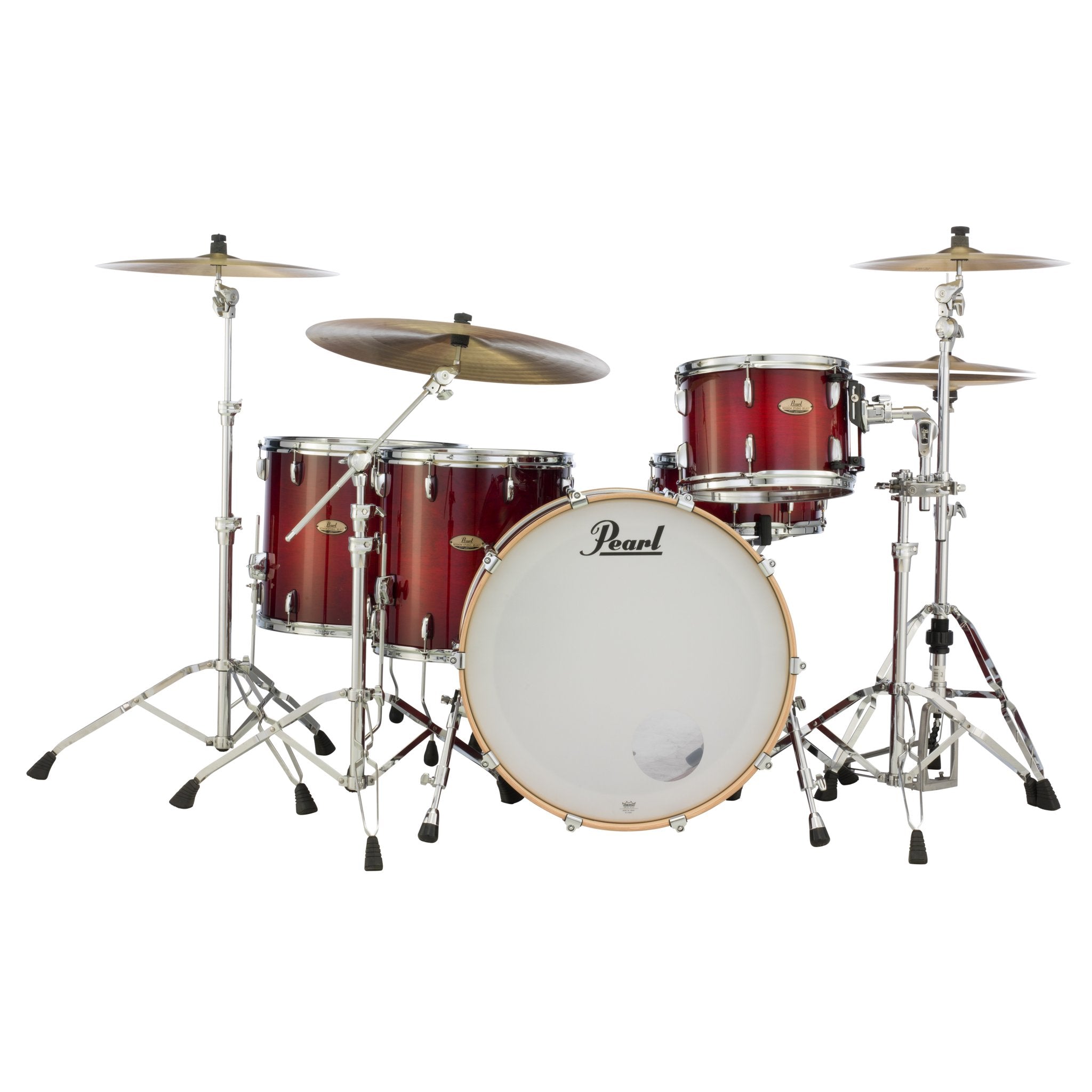 Pearl Session Studio Select 3-piece Drum Set Shell Pack - 24" Bass Drum - Antique Crimson Burst - Image 1