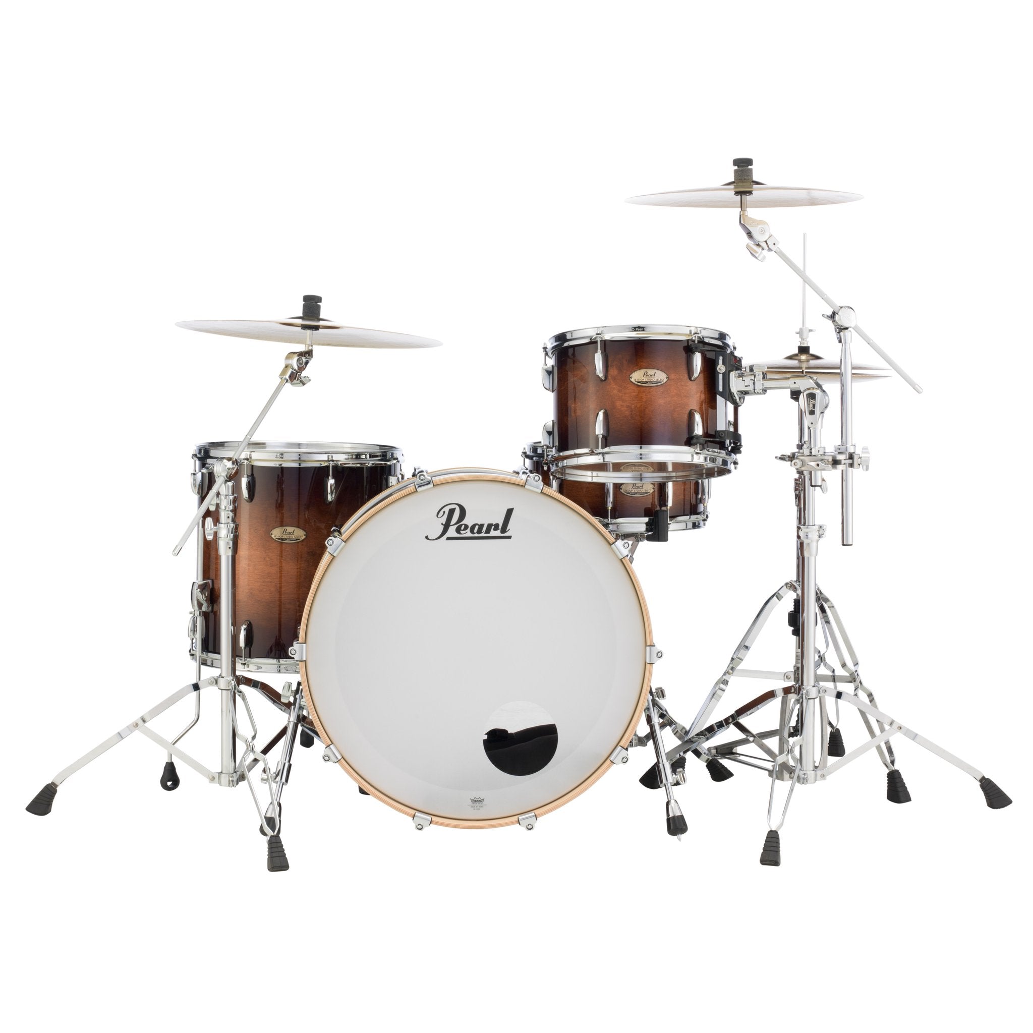 Pearl Session Studio Select 3-piece Drum Set Shell Pack - 24" Bass Drum - Gloss Barnwood Brown - Image 5