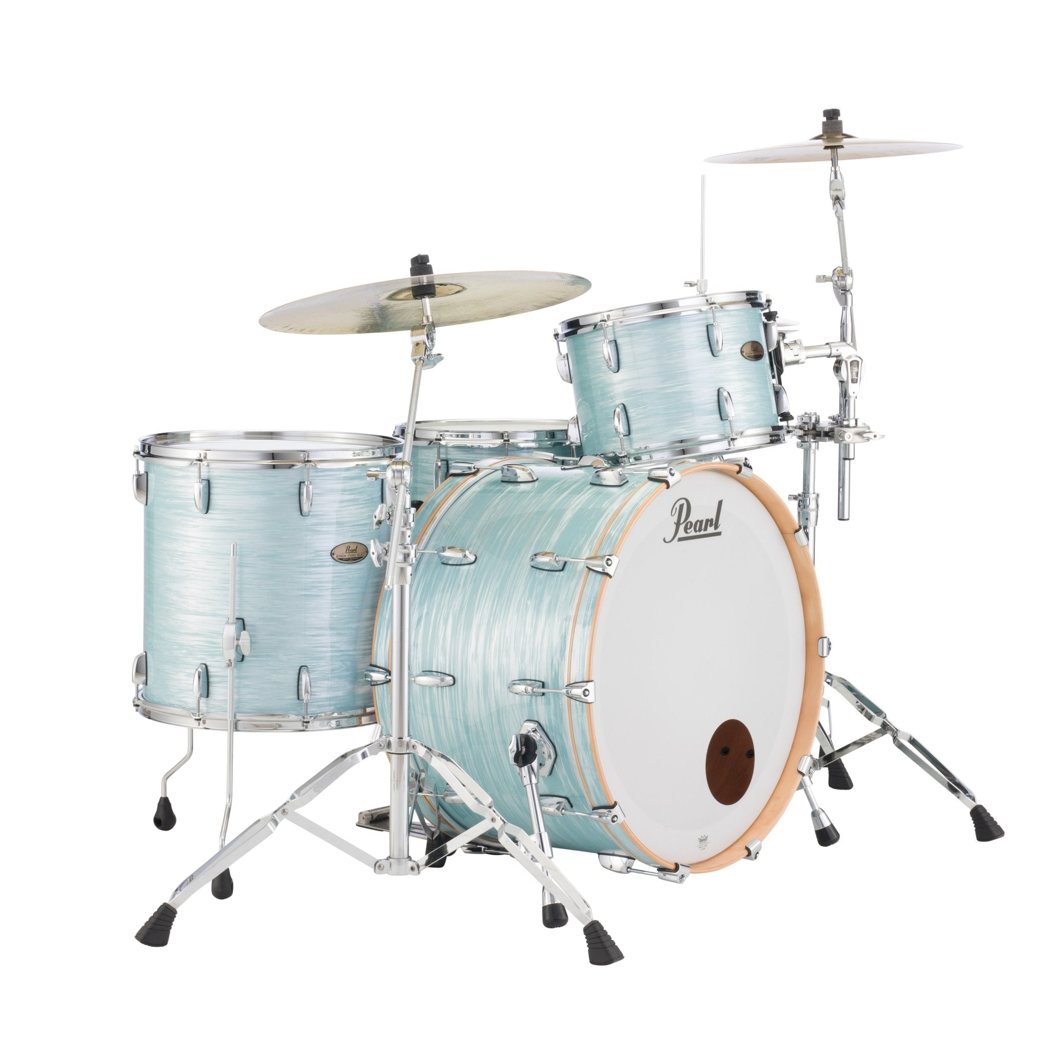 Pearl Session Studio Select 3-piece Drum Set Shell Pack - 24" Bass Drum - Ice Blue Oyster - Image 3