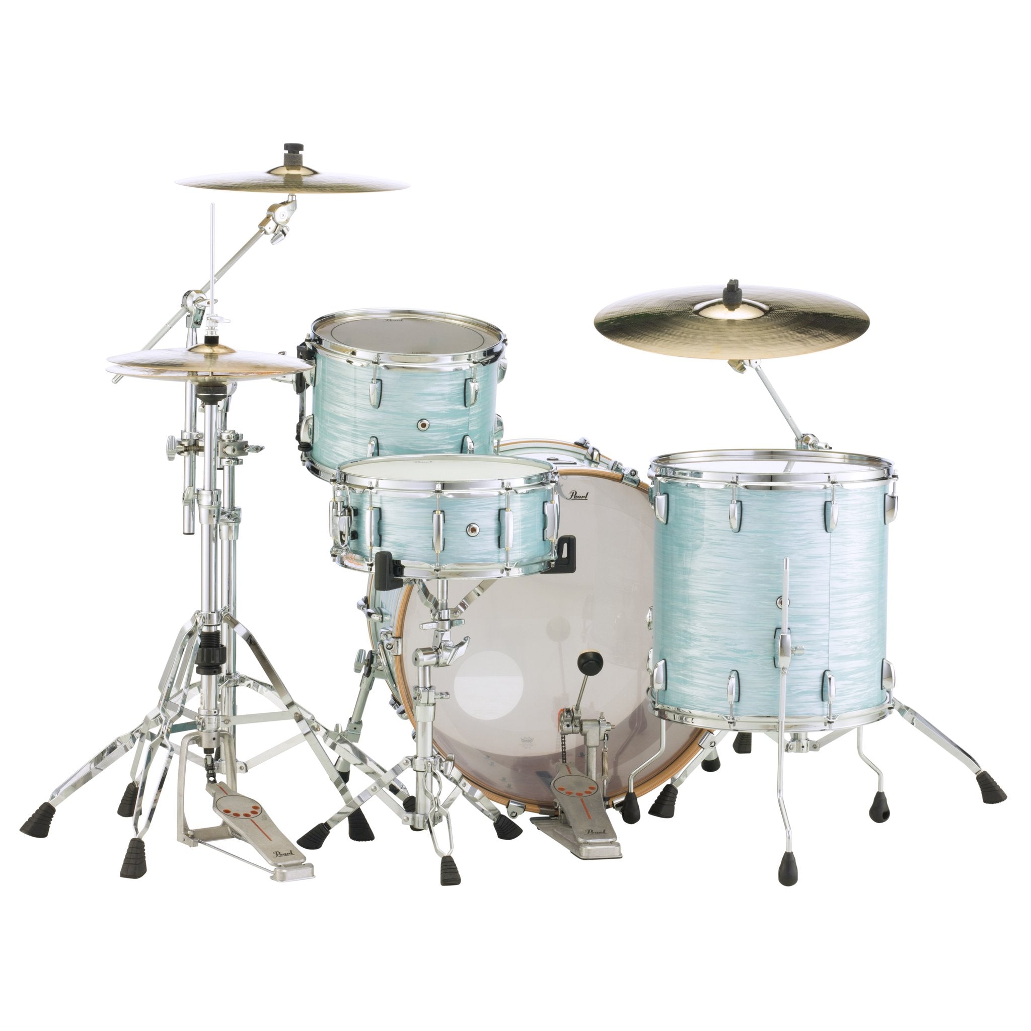 Pearl Session Studio Select 3-piece Drum Set Shell Pack - 24" Bass Drum - Ice Blue Oyster - Image 5