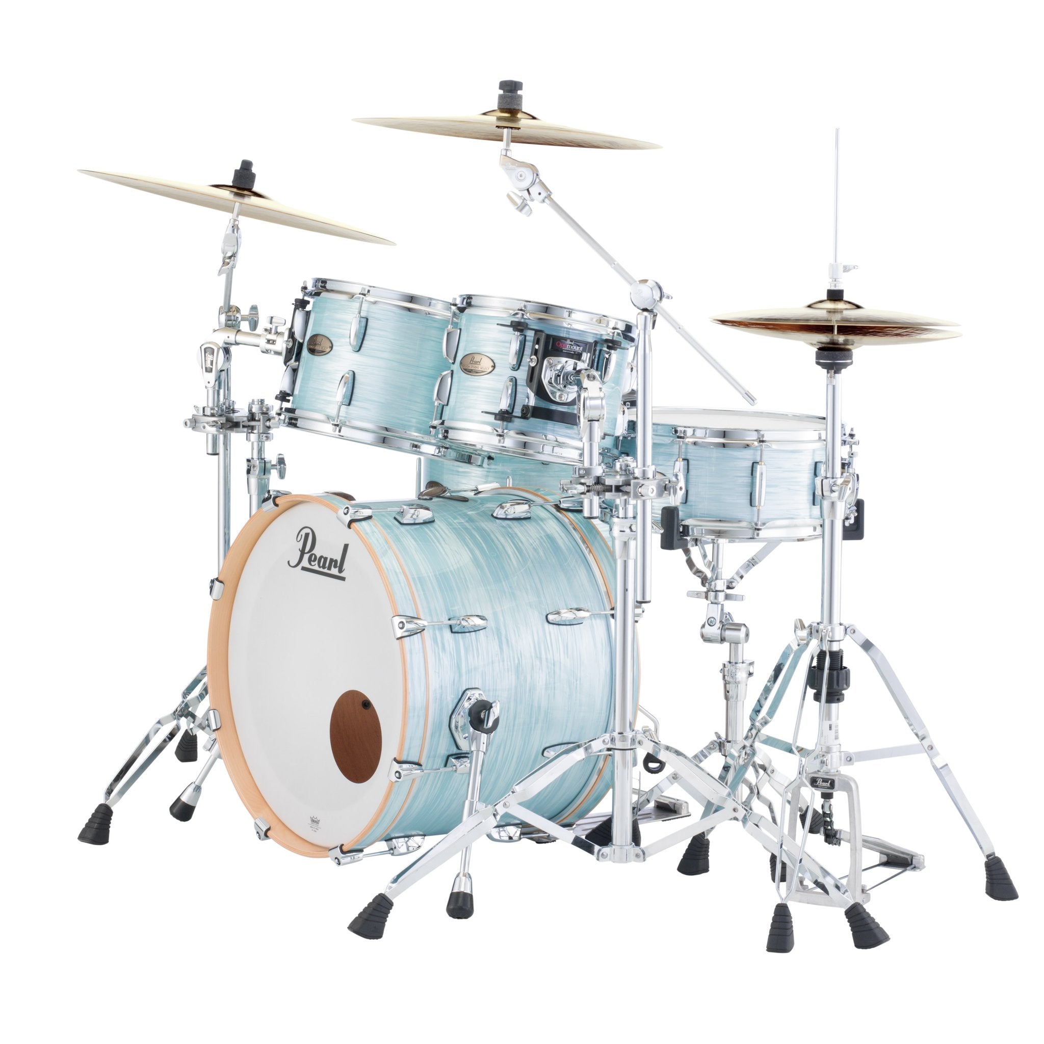 Pearl Session Studio Select 4-piece Drum Set Shell Pack - 20" Bass Drum - Ice Blue Oyster - Image 2