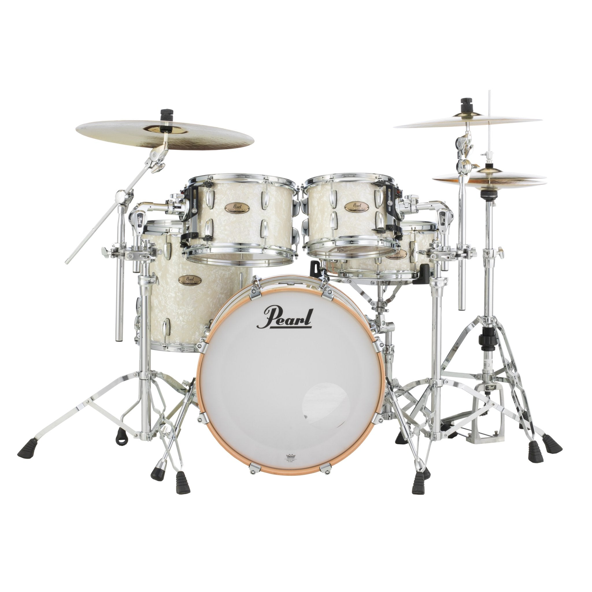 Pearl Session Studio Select 4-piece Drum Set Shell Pack - 20" Bass Drum - Nicotine White Marine Pearl - Image 3