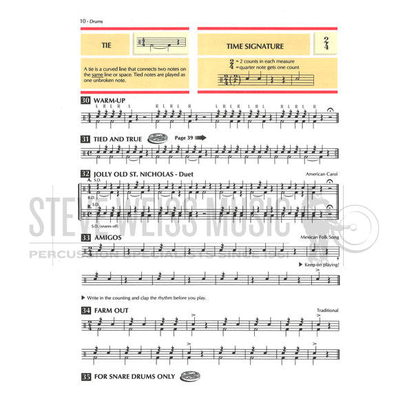 Pearson-Standard of Excellence Comprehensive Band Method: Drums/Mallet Percussion Book 1