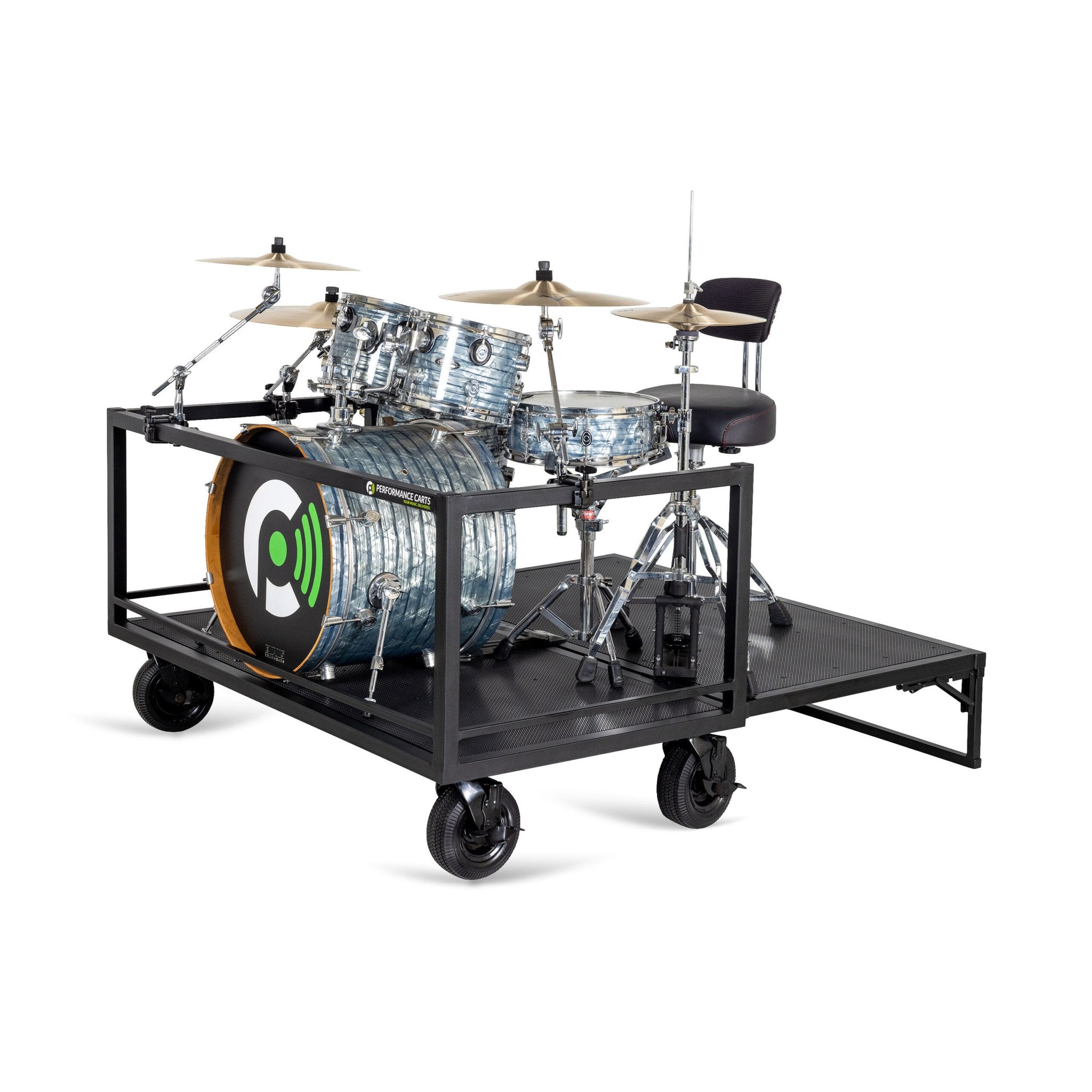 Performance Carts Drum Set Cart PCD-100 with Kit Zoomed