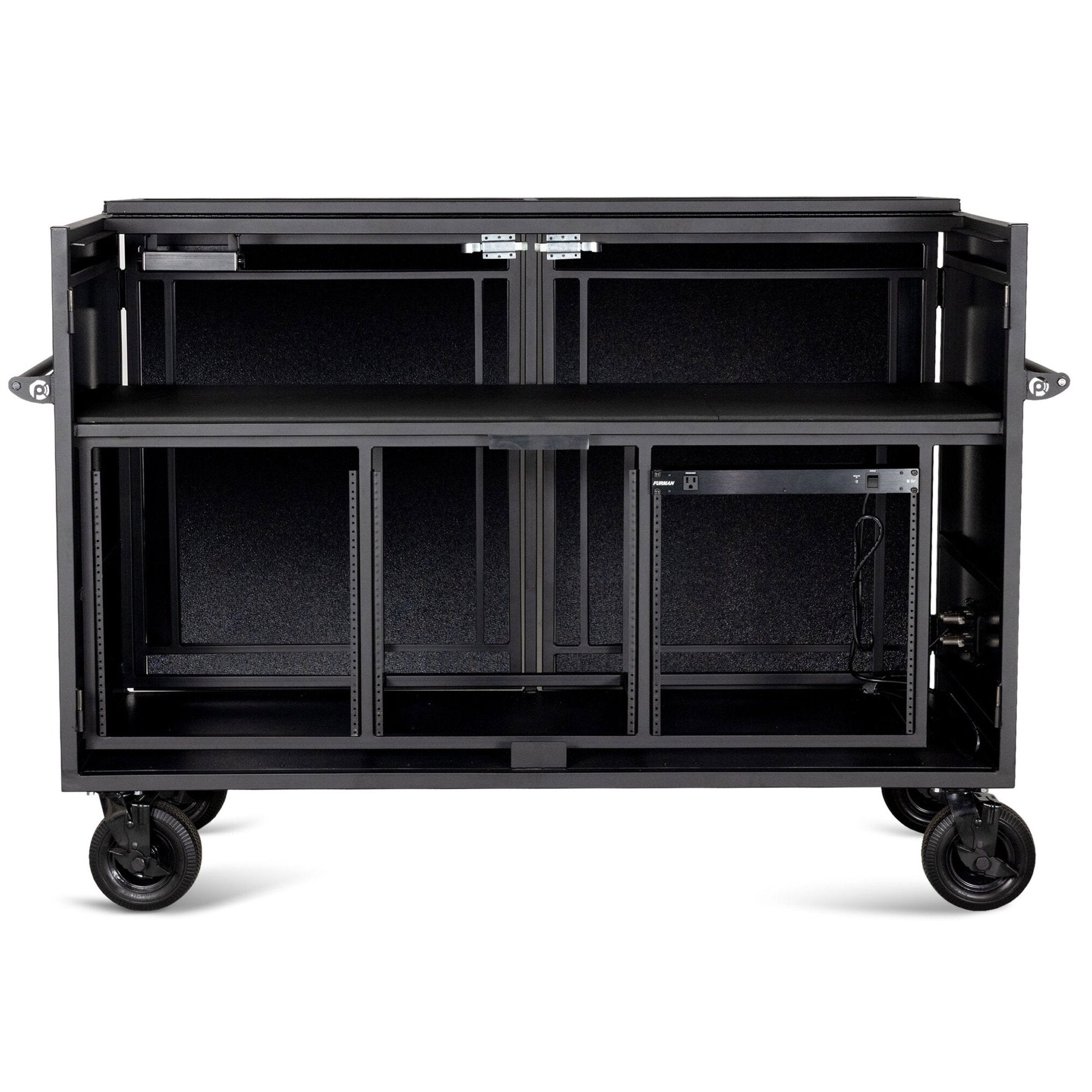 Performance Carts Triple Mixer Cart PCM-300 Front with Doors Removed