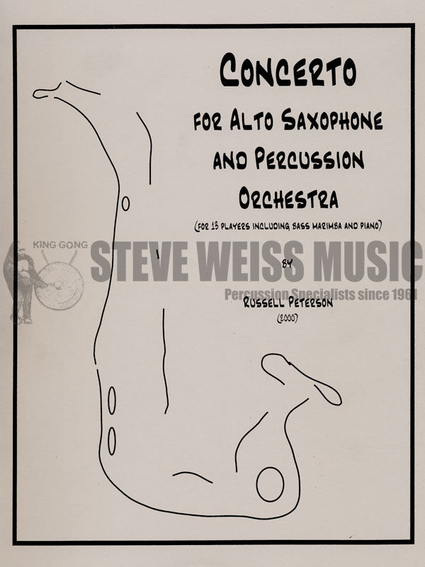 Peterson-Concerto for Saxophone and Percussion Orchestra (SP)2V/
