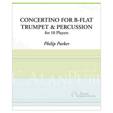 Philip Parker Concertino for B flat trumpet and percussion cover