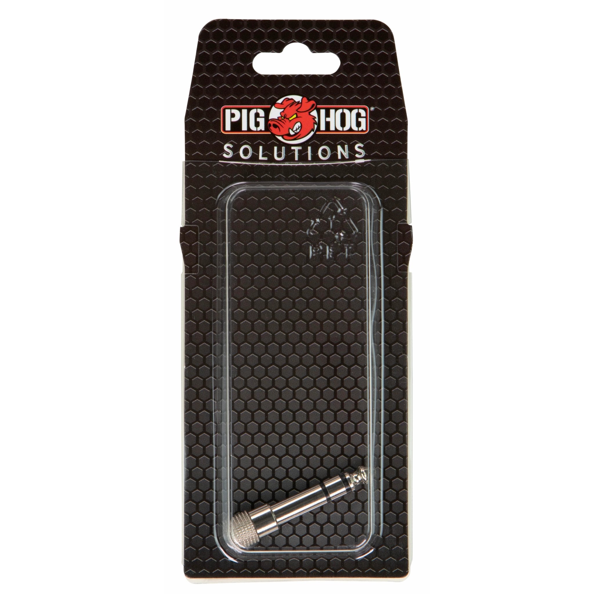 Pig Hog 3.5mm Female to 1/4" Male Stereo Adapter Packaging