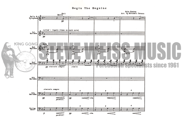 Porter-Begin the Beguine arr. Peters (SP)-B/X/5M/CB OS