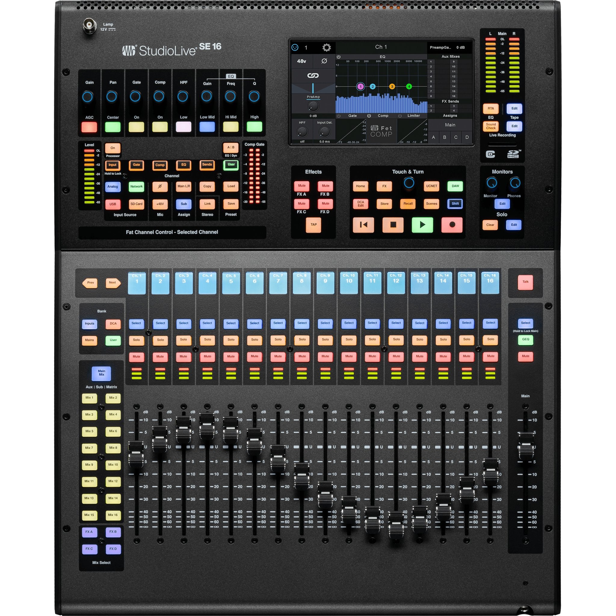 Presonus StudioLive SE16 Digital Console Mixer 17 Touch-Sensitive Motorized Faders