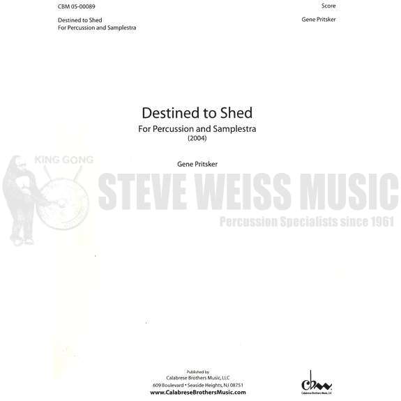 Pritsker-Destined to Shed (SCD)-B/V/P/CD