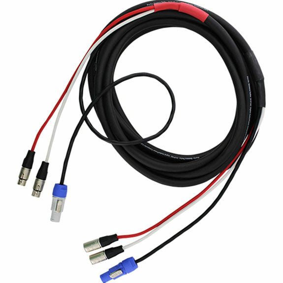 100' - ProCo EC5 Siamese Twin PowerCon G - PowerCon B (2) XLRF - (2) XLRM