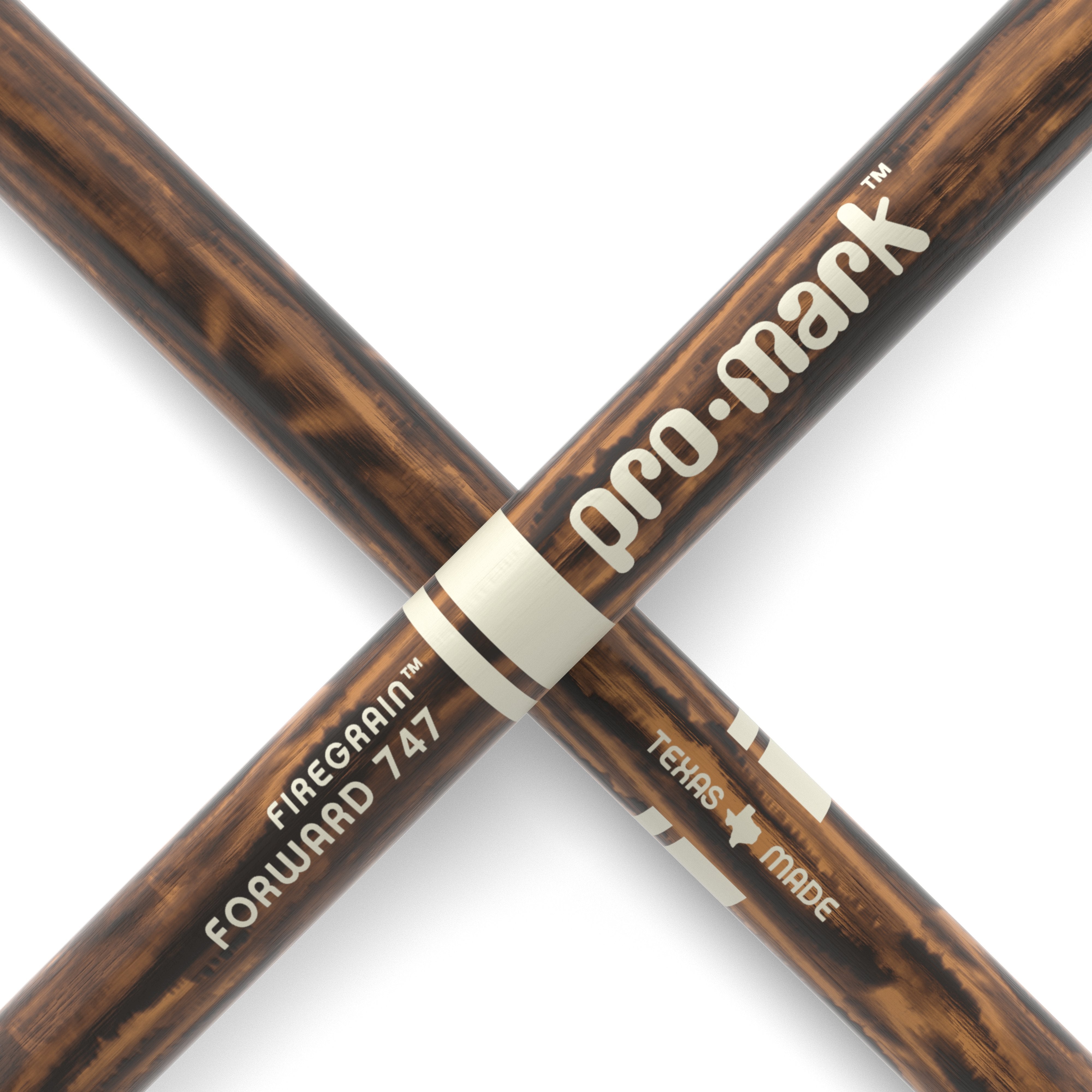 Promark Classic Forward FireGrain 747 Wood Tip Drumsticks - Image 5