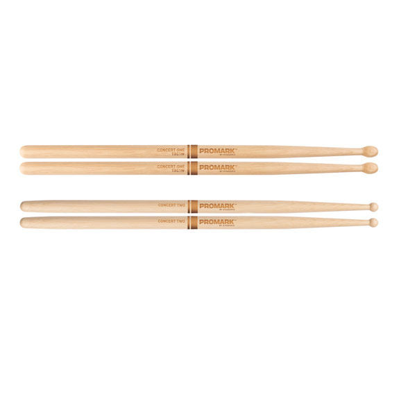 Promark Concert One and Concert Two Drumsticks Bundle