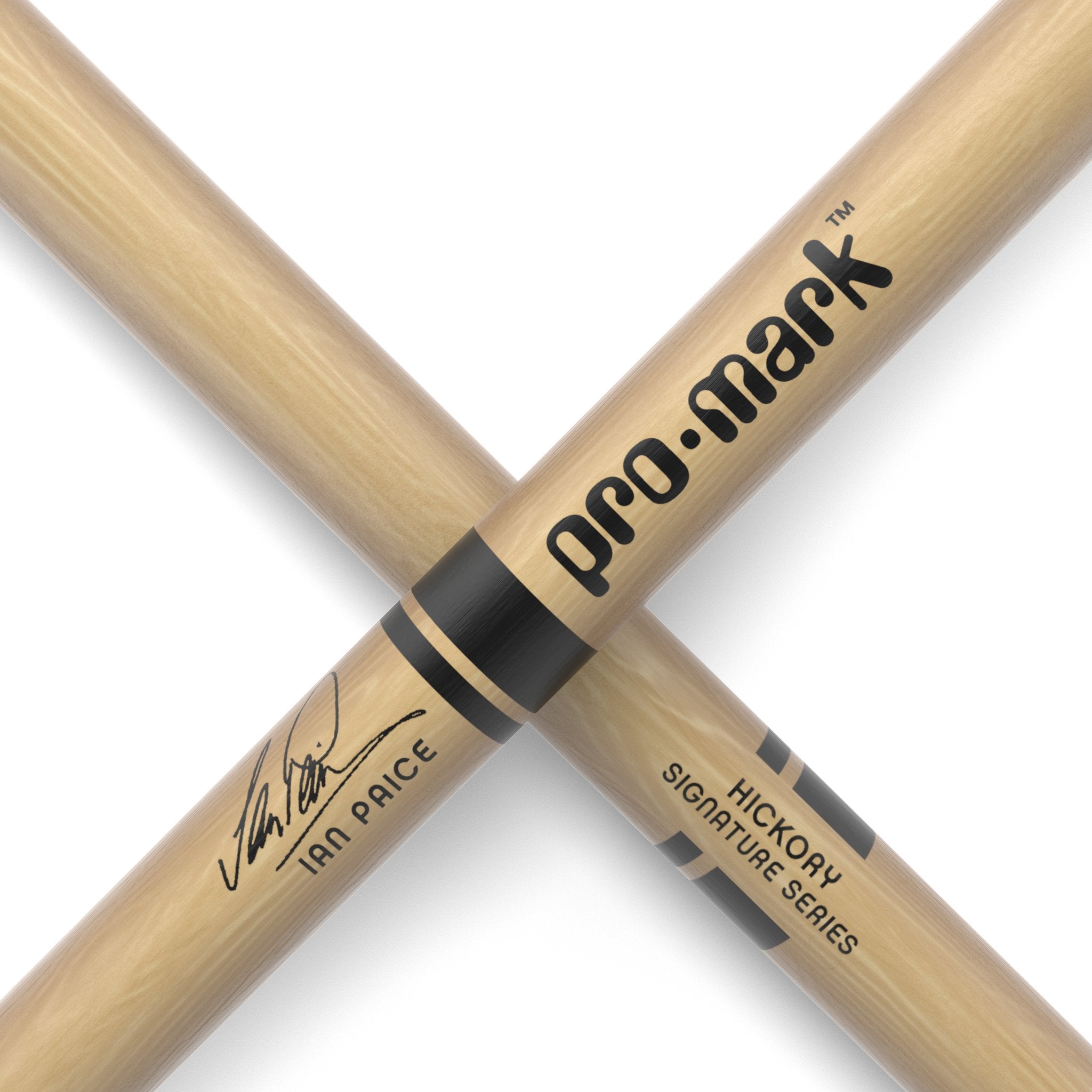 Promark Ian Paice Drumsticks Logo and Signature