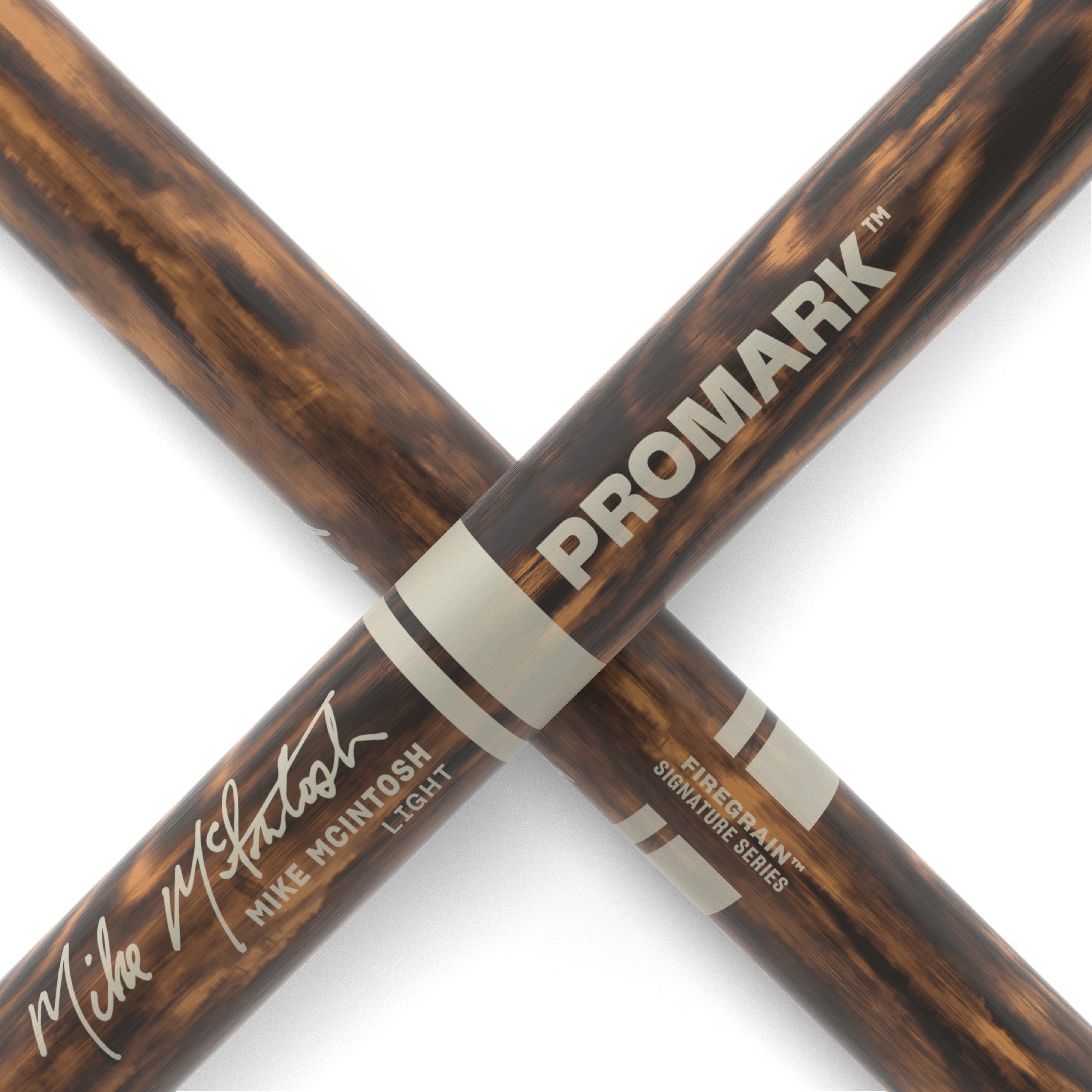 Promark Mike McIntosh Light FireGrain Marching Snare Drumsticks - Image 5