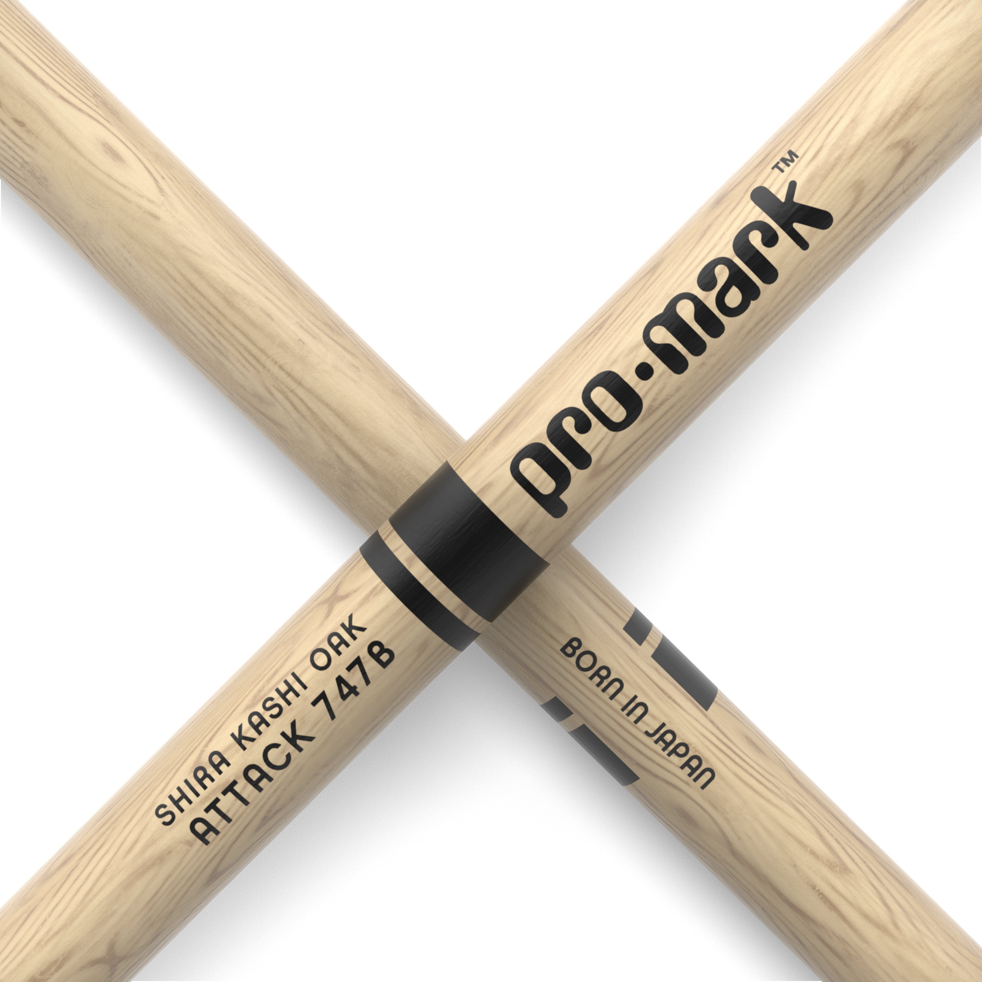 Promark PW747BN Japanese Oak Super Rock Nylon Tip Drumsticks - Image 5