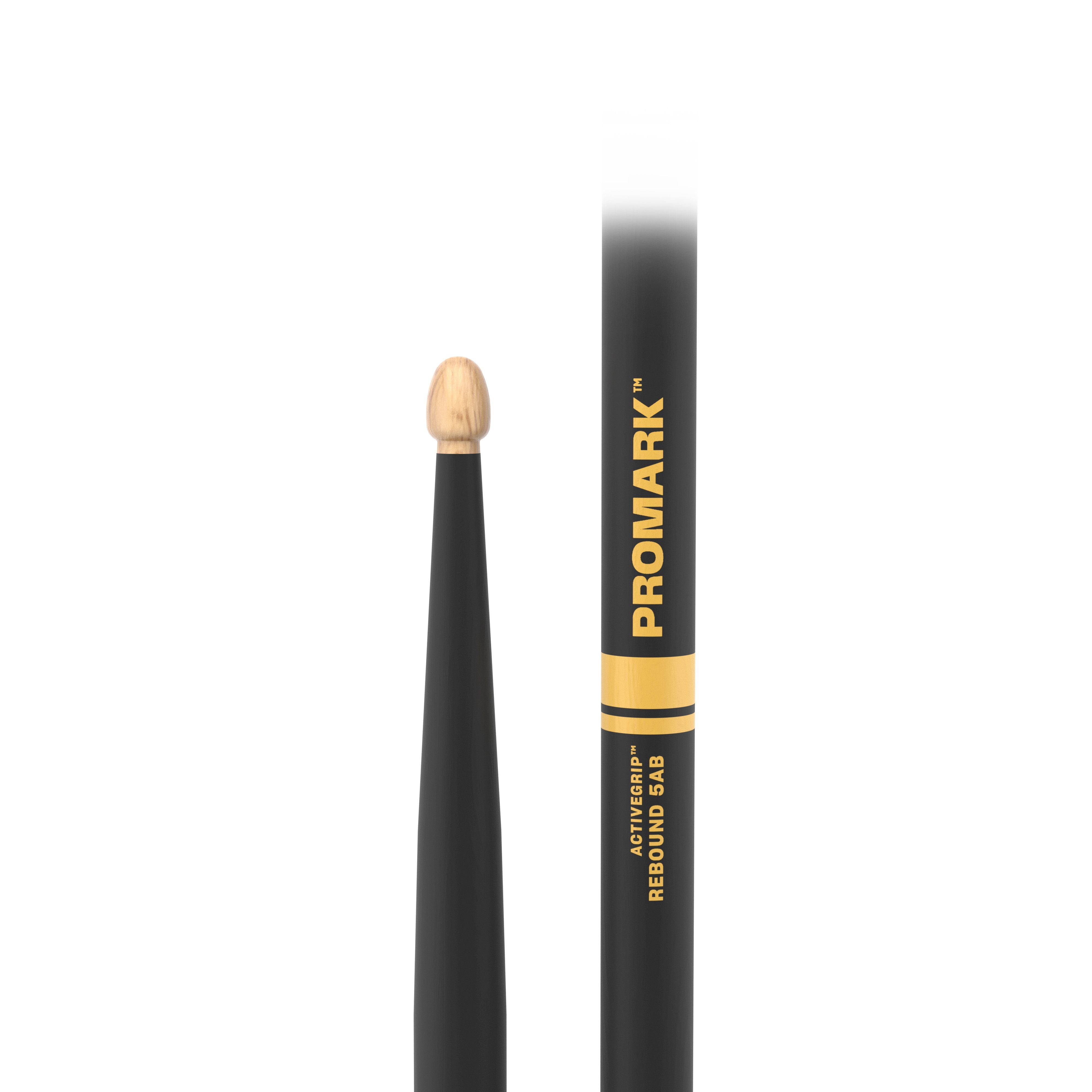 Promark Rebound 5AB ActiveGrip Drumsticks - Acorn Wood Tip - Image 5