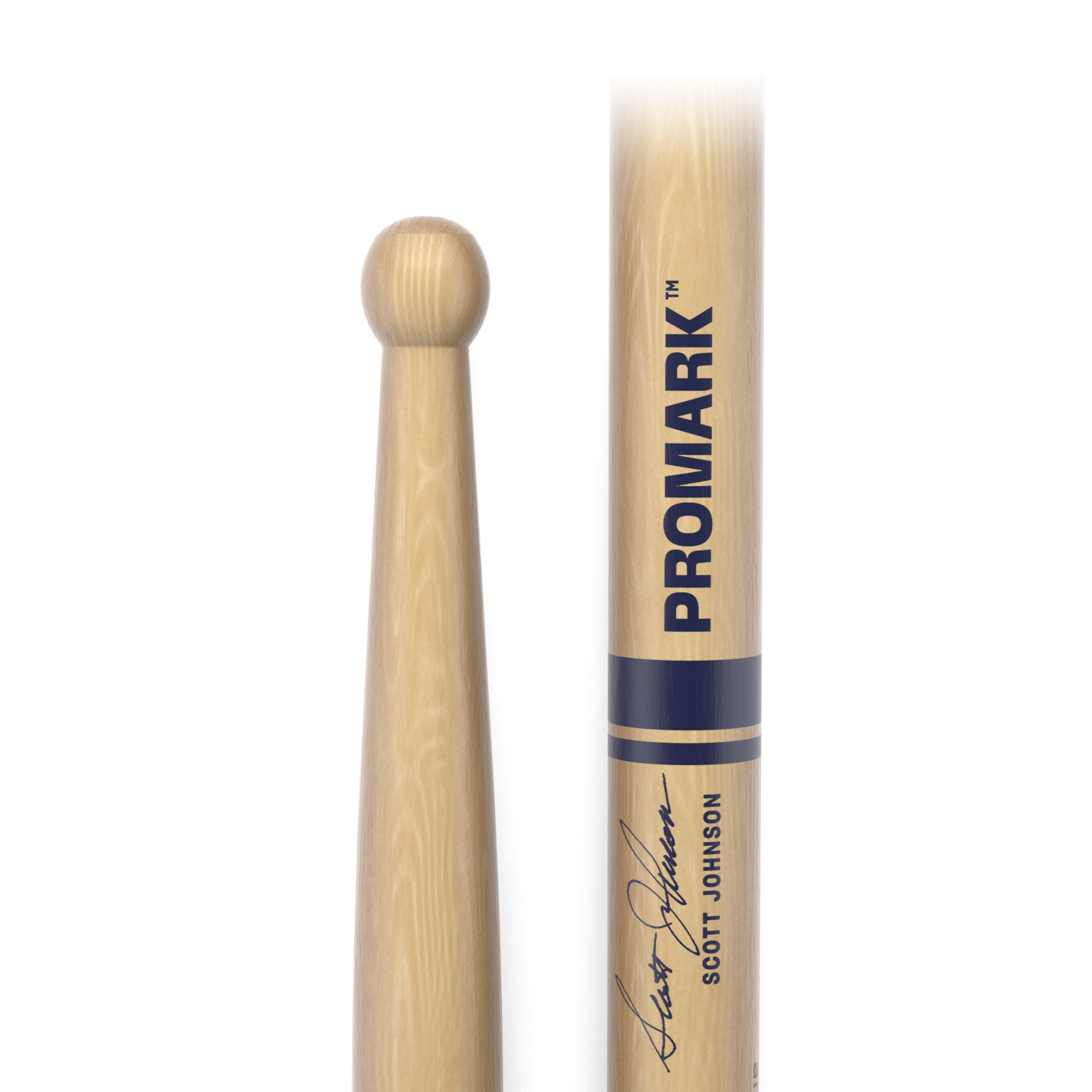 Promark System Blue Scott Johnson Marching Snare Drumsticks - Image 2