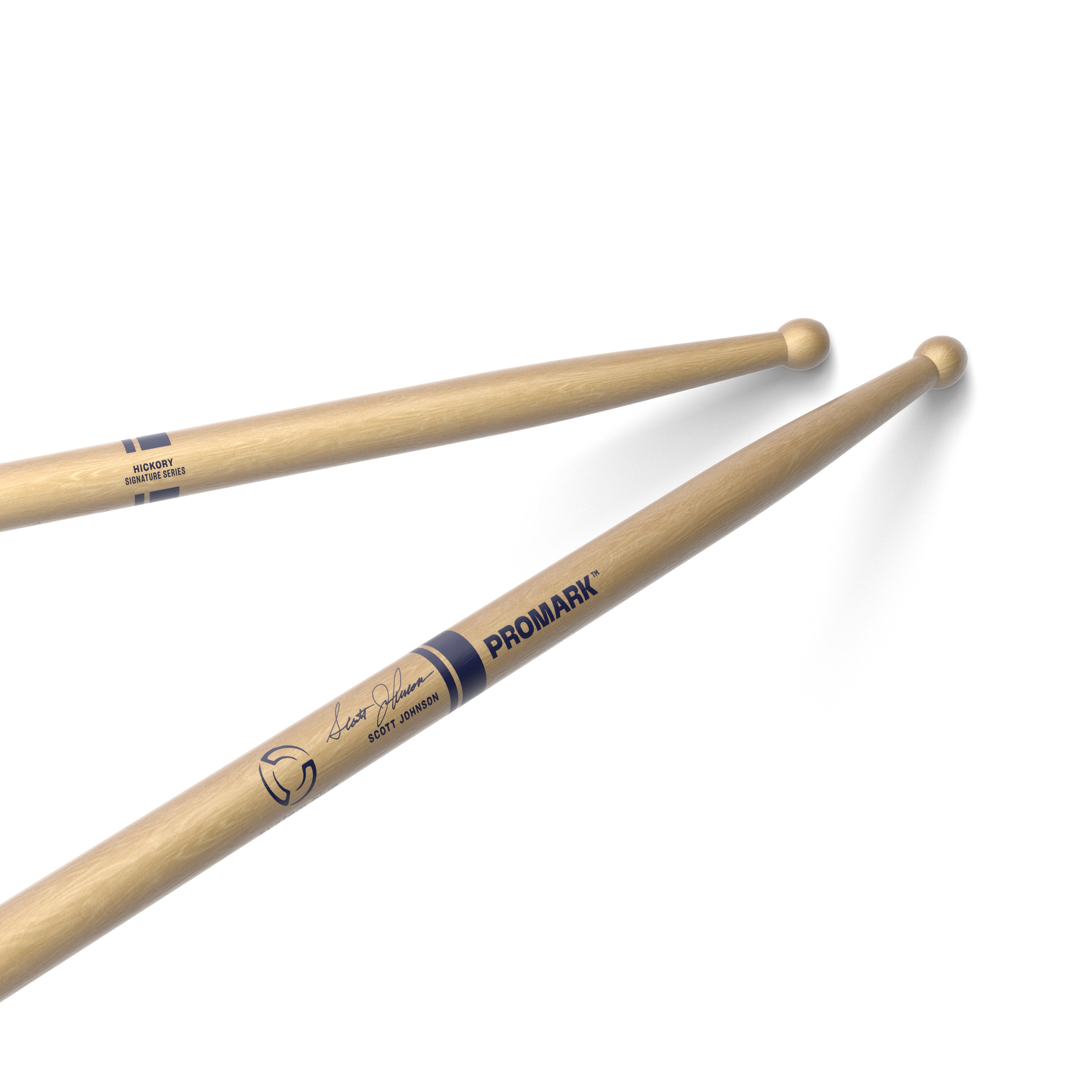 Promark System Blue Scott Johnson Marching Snare Drumsticks - Image 1