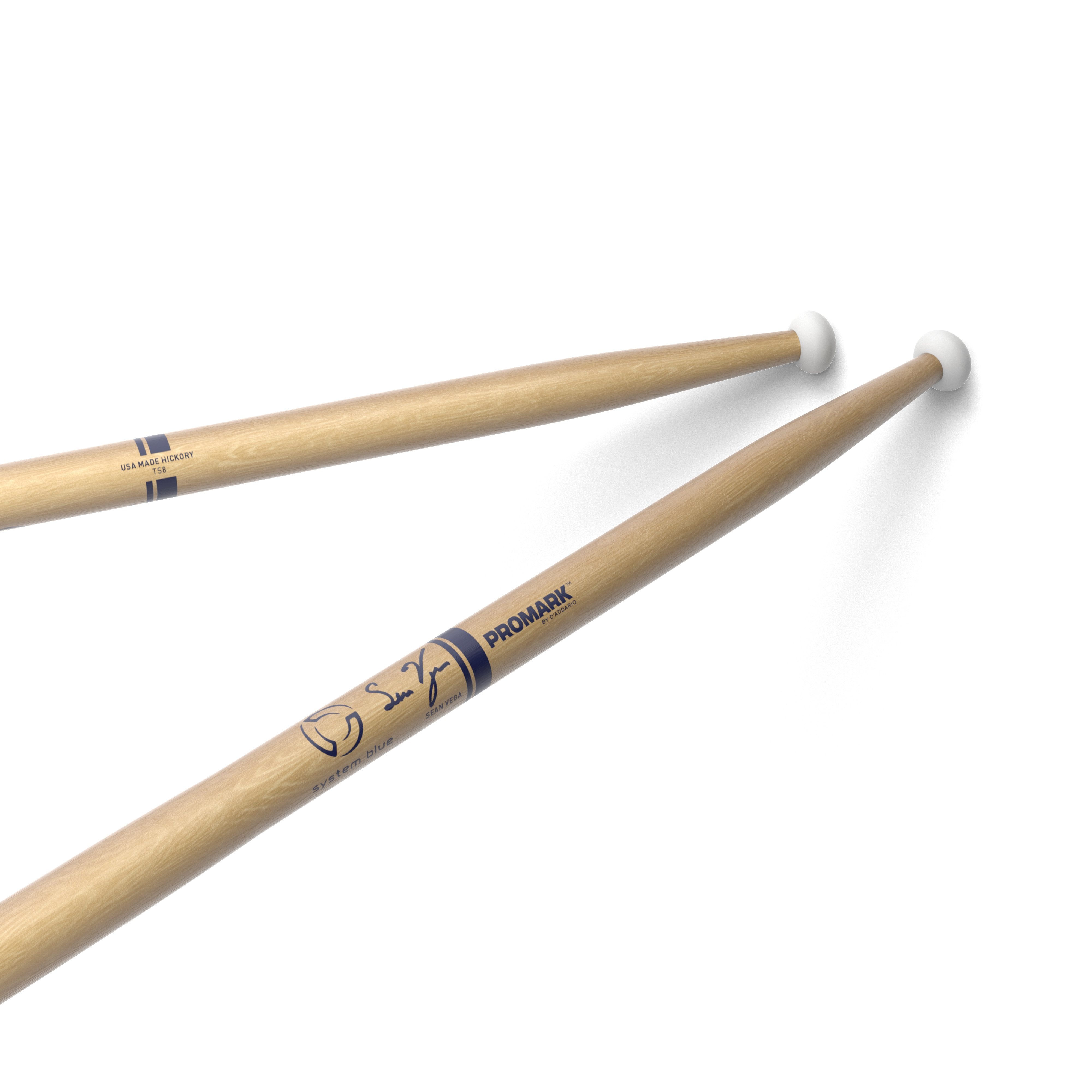 Promark TS8 System Blue Sean Vega Tenor Sticks | Steve Weiss Music