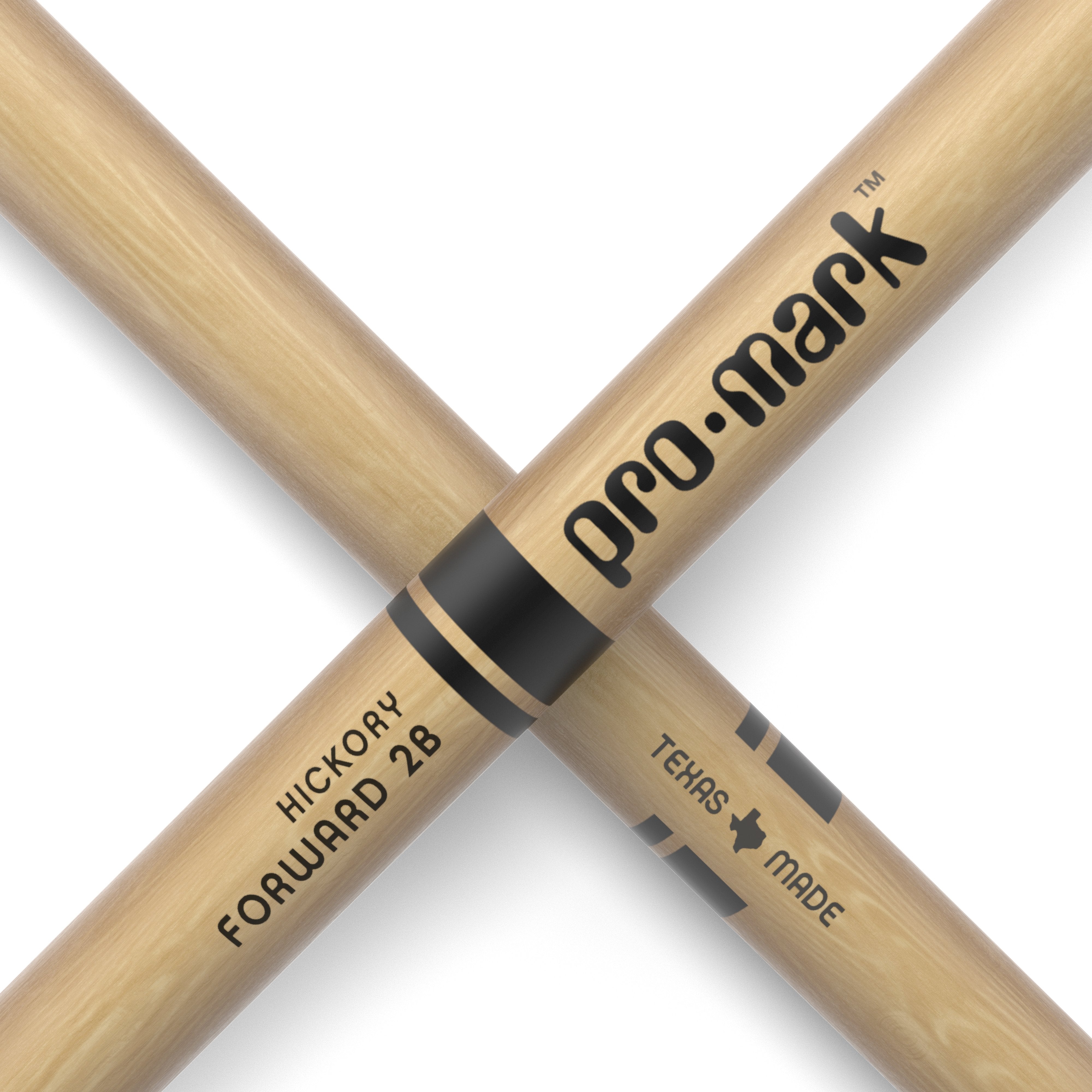 Promark TX2BW Classic Forward 2B Wood Tip Drumsticks - Image 5
