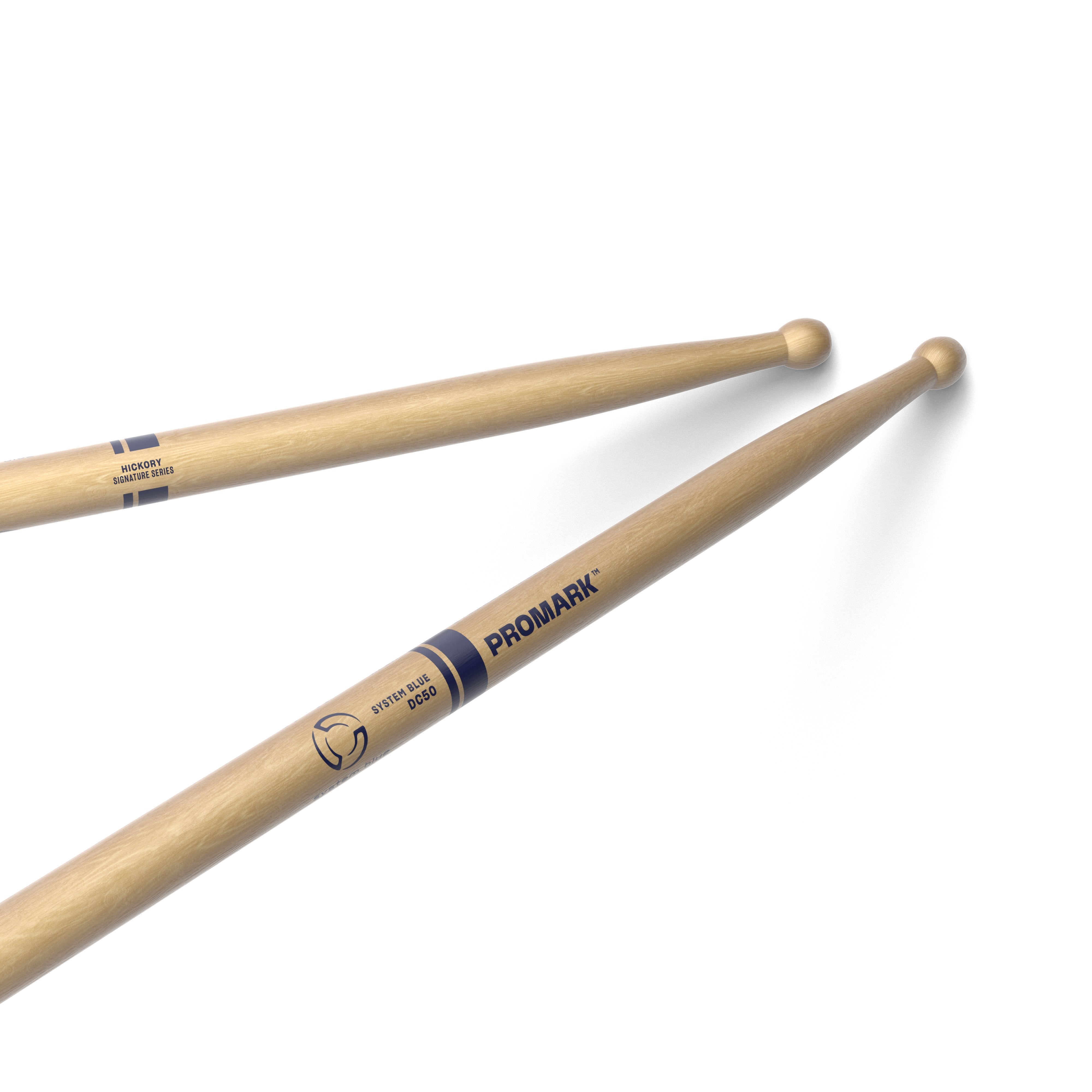 Promark TXDC50W System Blue Marching Snare Drumsticks - Image 1