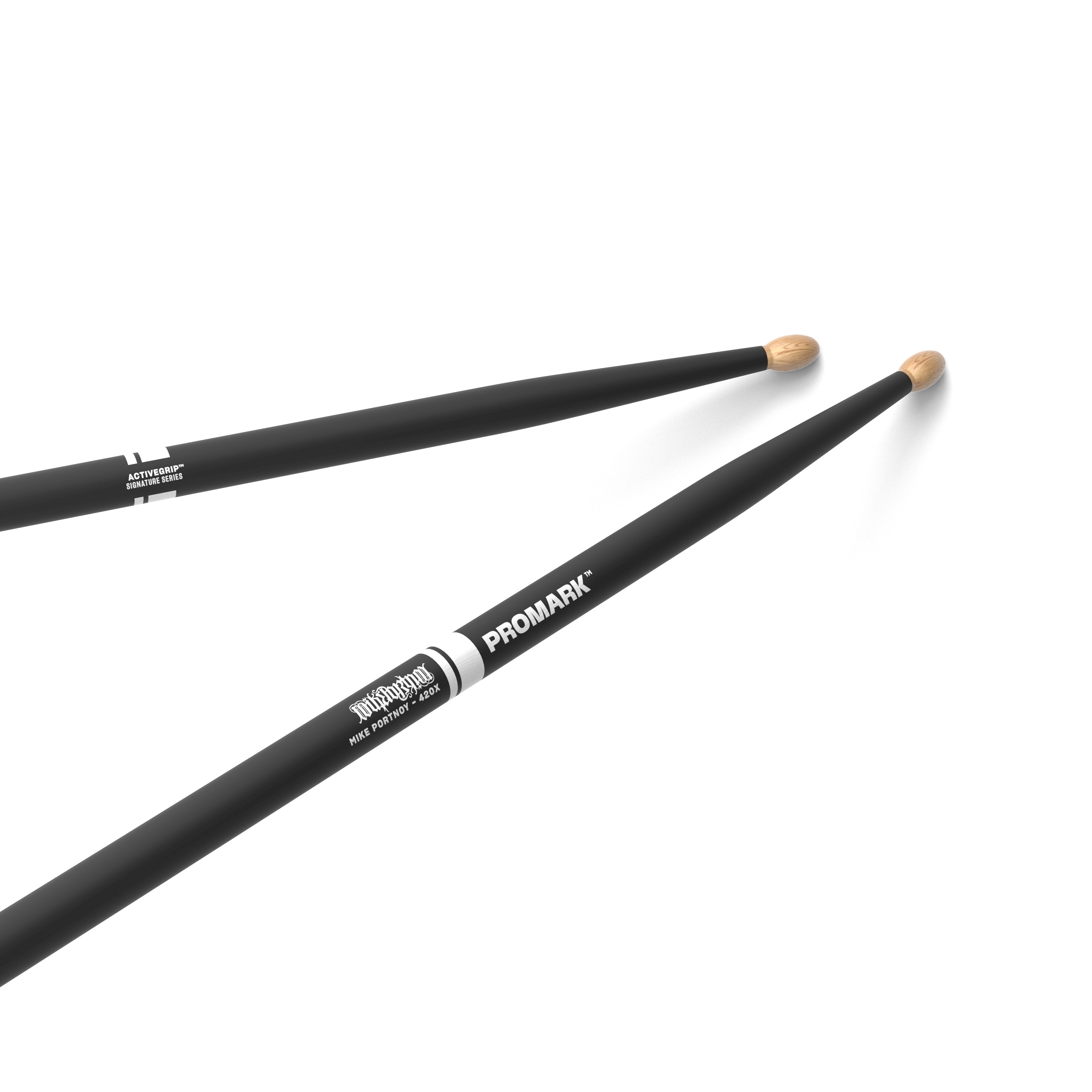 Promark TXMP420XW Mike Portnoy ActiveGrip Hickory Drum Stick - Wood Tip - Image 1