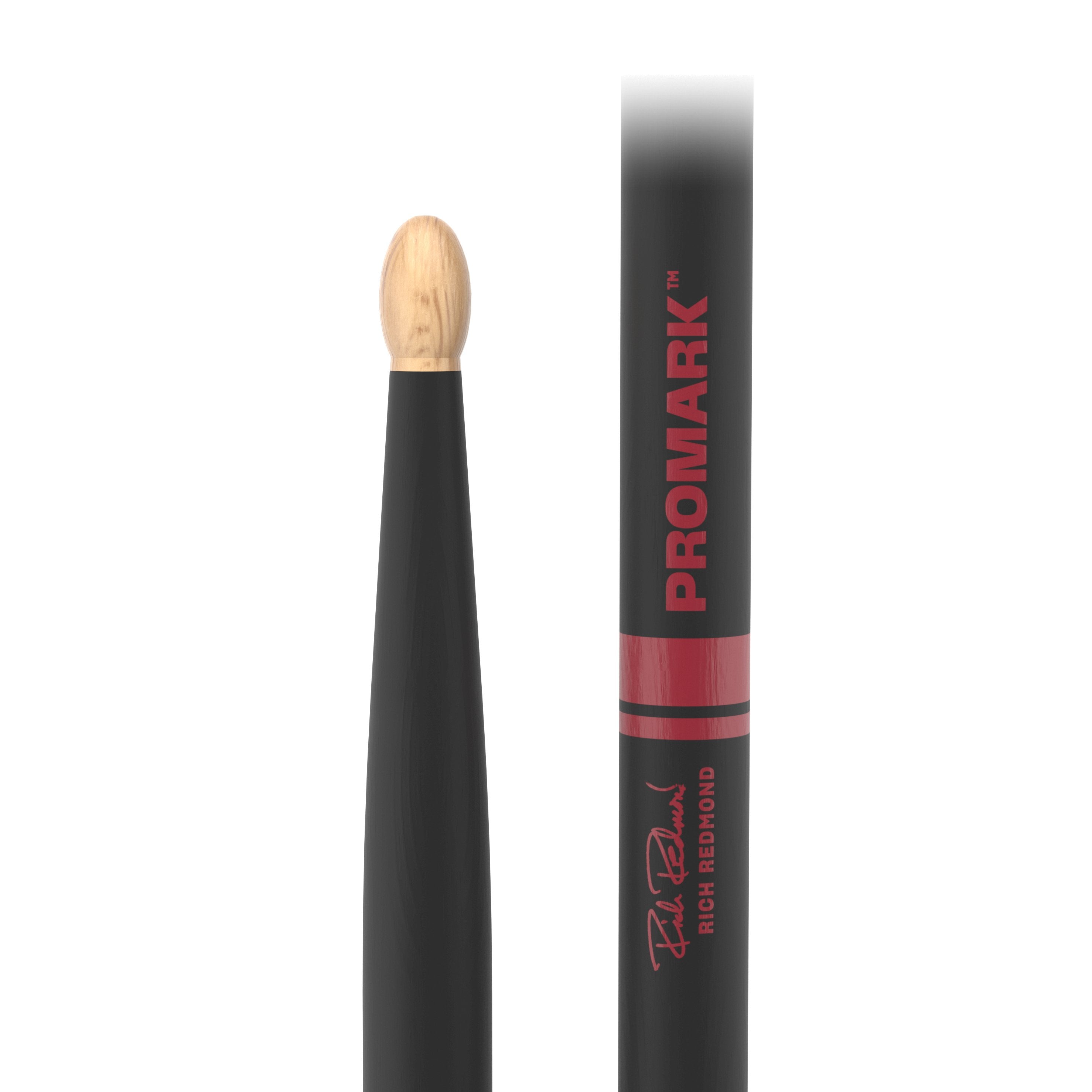 Promark TXRRW-AG Rich Redmond ActiveGrip 595 Drumsticks - Wood Tip - Image 2