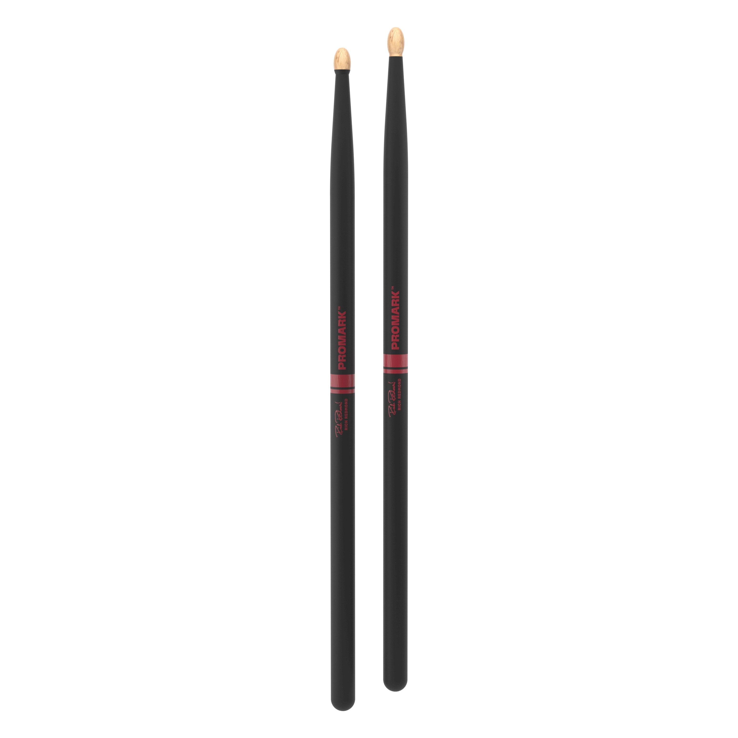 Promark TXRRW-AG Rich Redmond ActiveGrip 595 Drumsticks - Wood Tip - Image 3