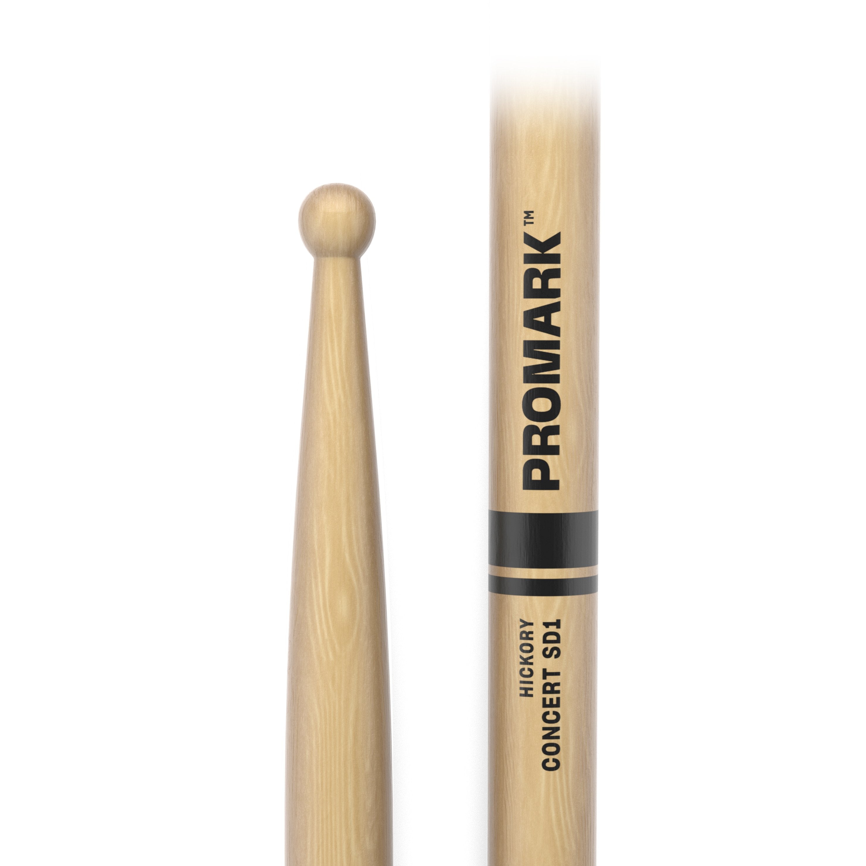 Promark TXSD1W American Hickory SD1 Wood Tip Drumsticks - Image 2