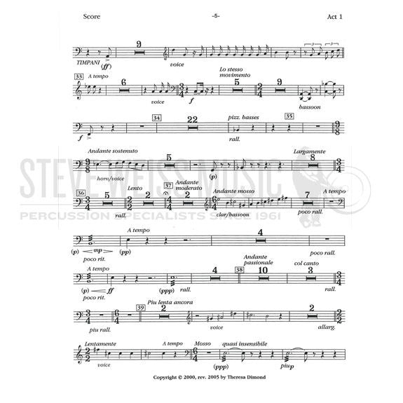 Puccini-Tosca (Perc./Timp. parts ed. by T. Dimond)
