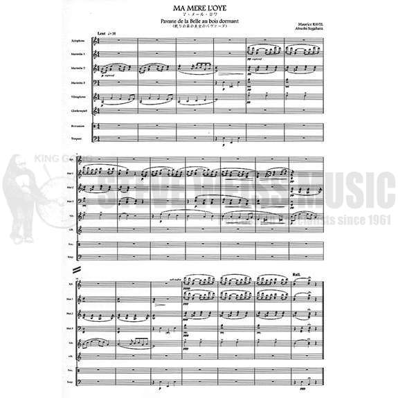 Ravel-Ma Mere L'Oye (arr. Sugahara) (SP-8)-B/X/V/3M/4T/P