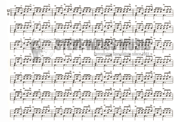 Reed-Syncopation and Rolls for Drum Set