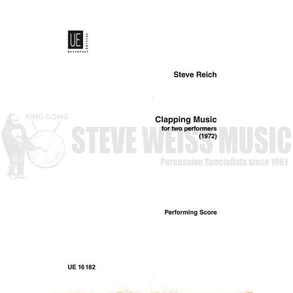 Reich-Clapping Music-2 pairs of hands