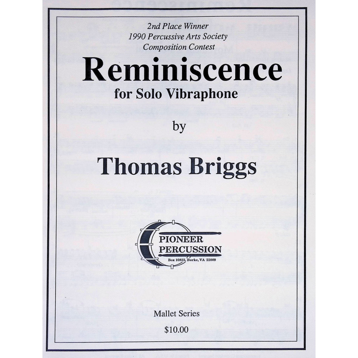 Reminiscence by Thomas Briggs