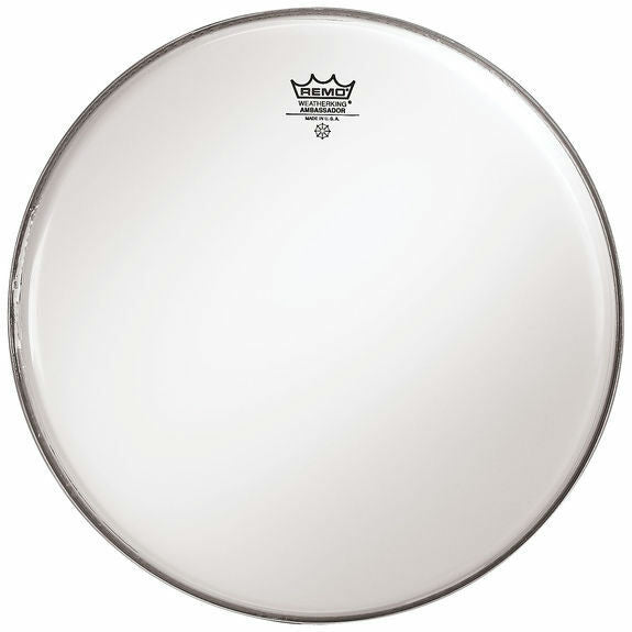 Remo 30" Smooth White Ambassador Crimplock Marching Bass Drum Head (Small Crown Logo)