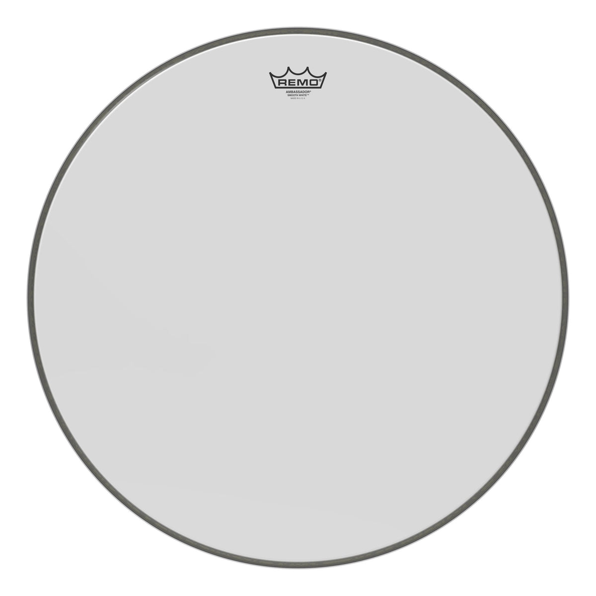 Remo Ambassador Smooth White Bass Drumhead 24"