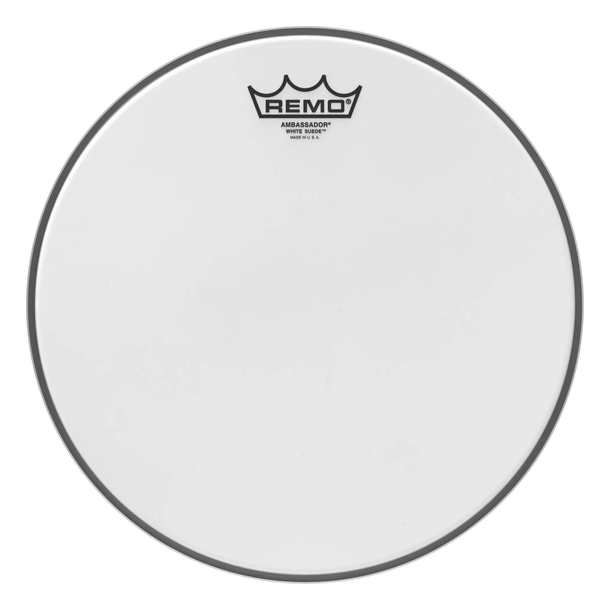 Remo Ambassador White Suede Drumhead  - 12"