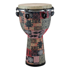 Remo Apex Djembe Drum - 12" x 22" - Red Kinte Cloth