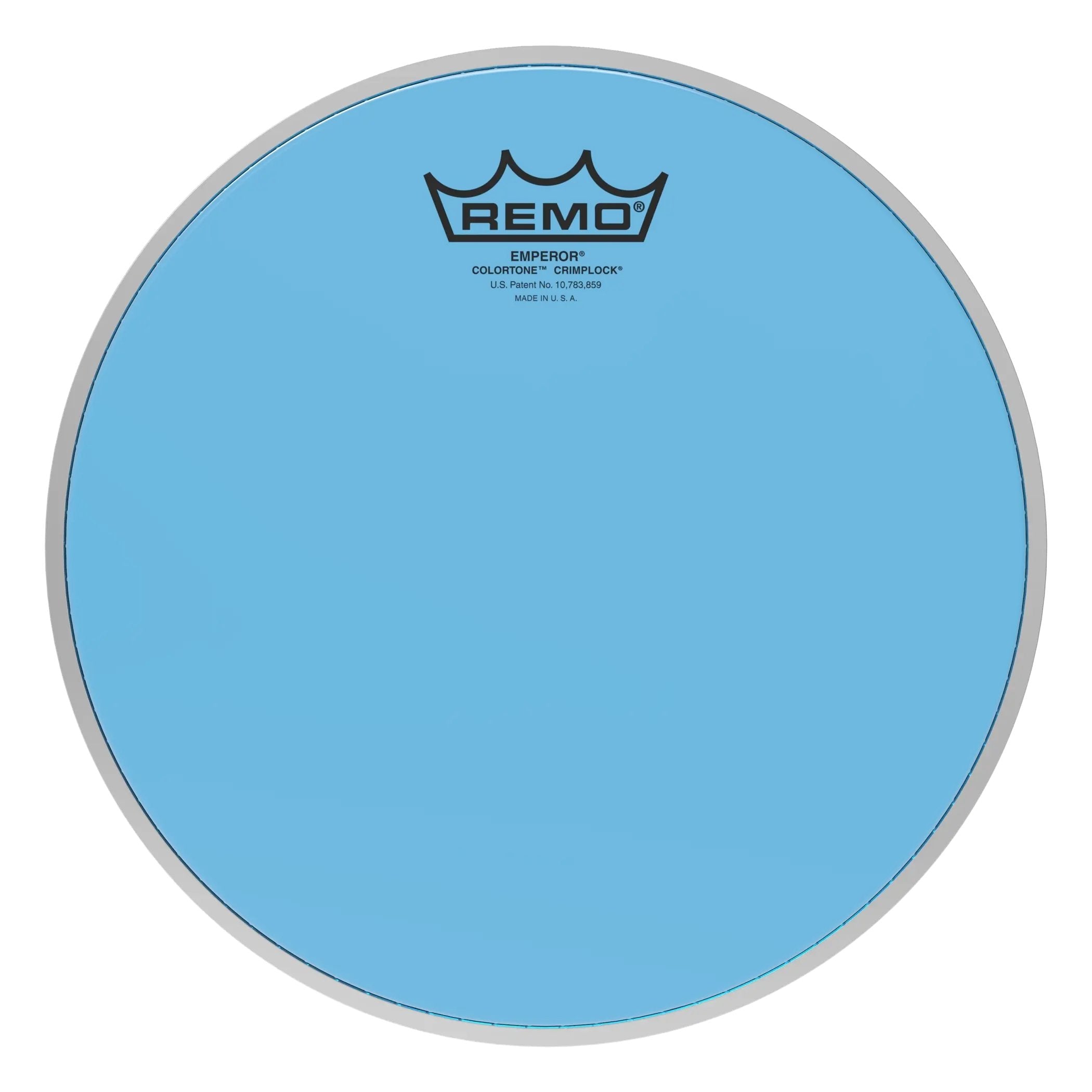 Remo Emperor Colortone Blue Crimplock Marching Tenor Drumhead - 10"