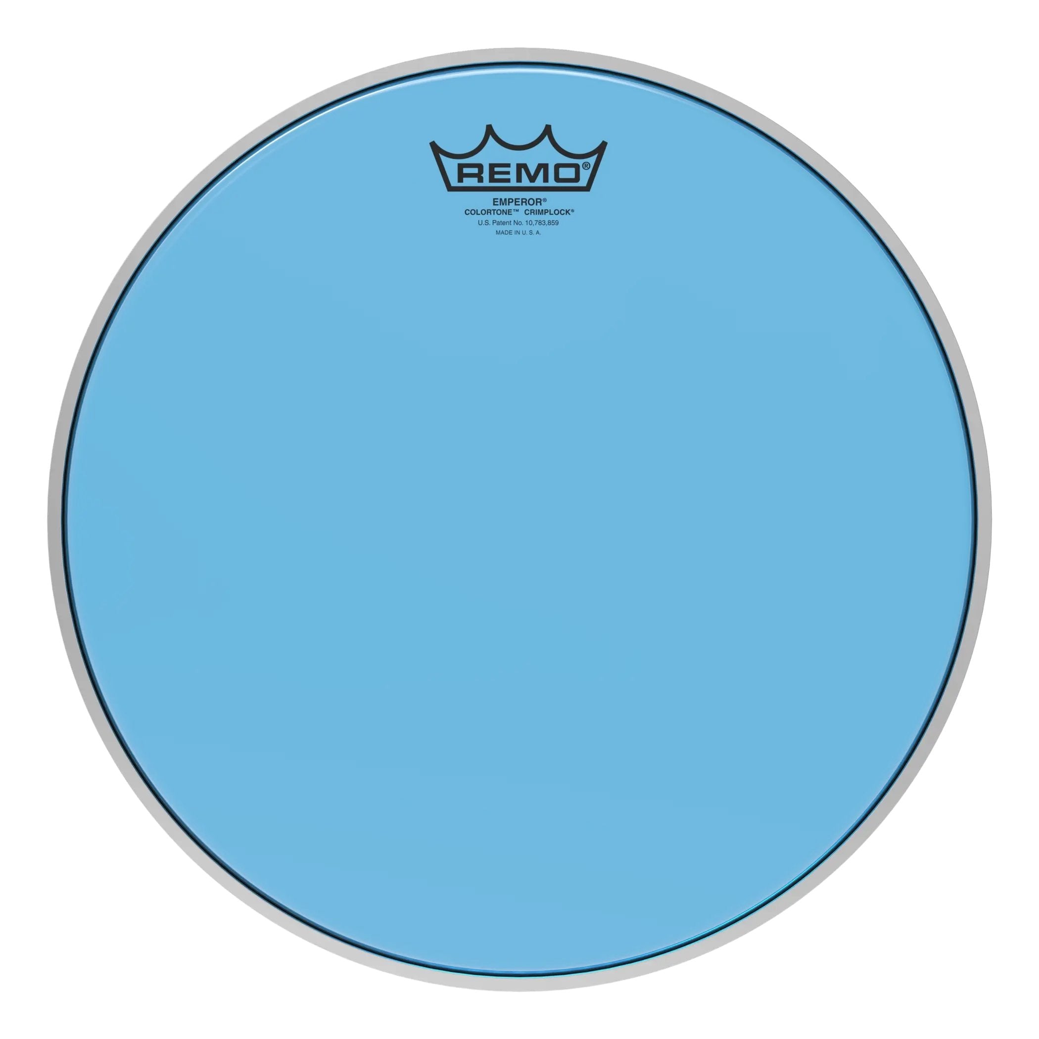 Remo Emperor Colortone Blue Crimplock Marching Tenor Drumhead - 13"