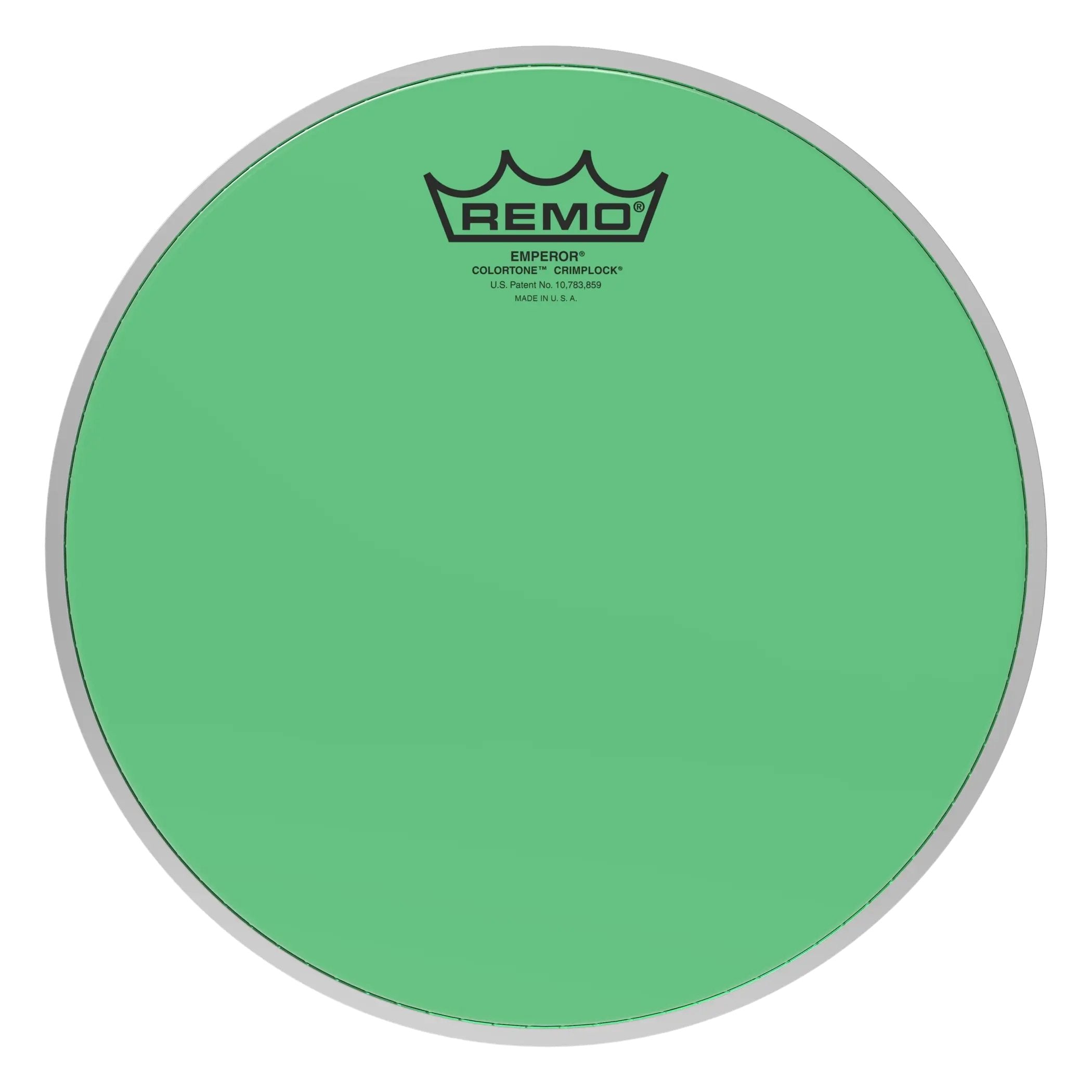 Remo Emperor Colortone Green Crimplock Marching Tenor Drumhead - 10"