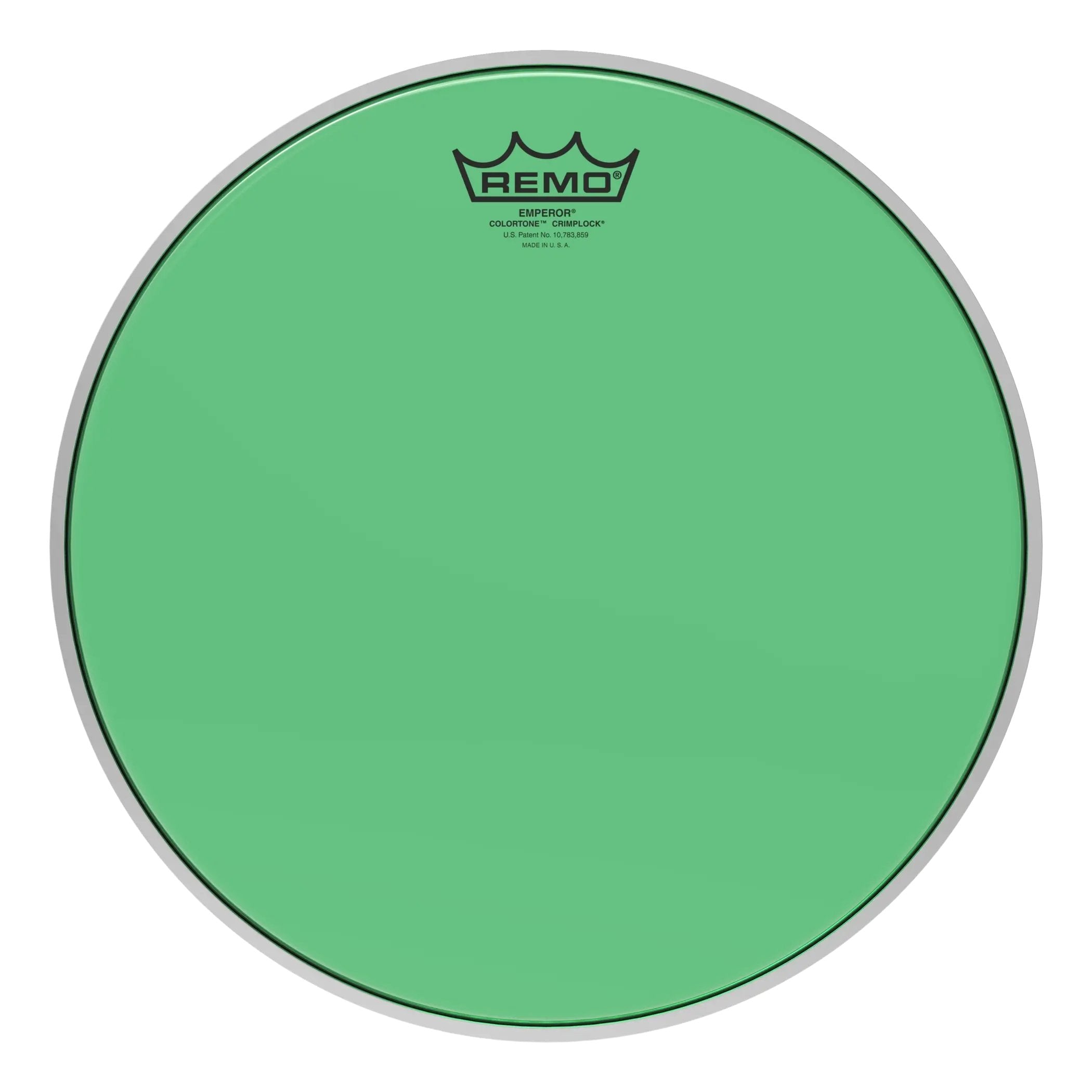 Remo Emperor Colortone Green Crimplock Marching Tenor Drumhead - 13"
