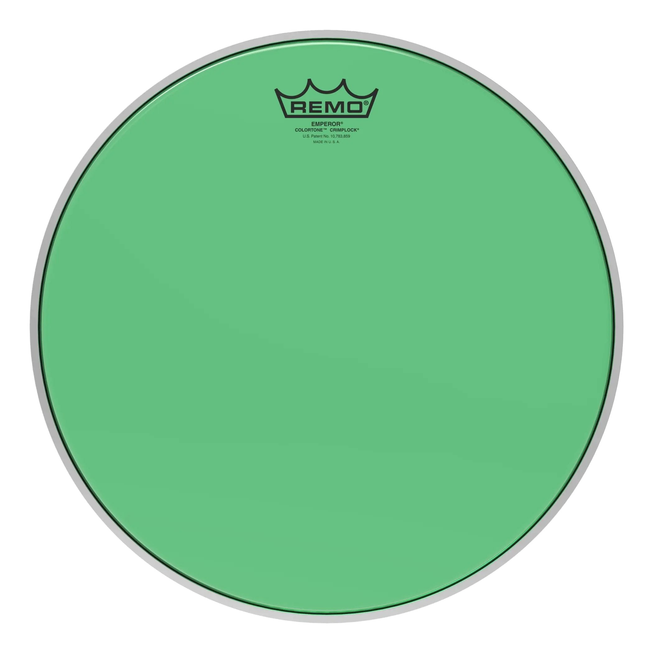 Remo Emperor Colortone Green Crimplock Marching Tenor Drumhead - 14"