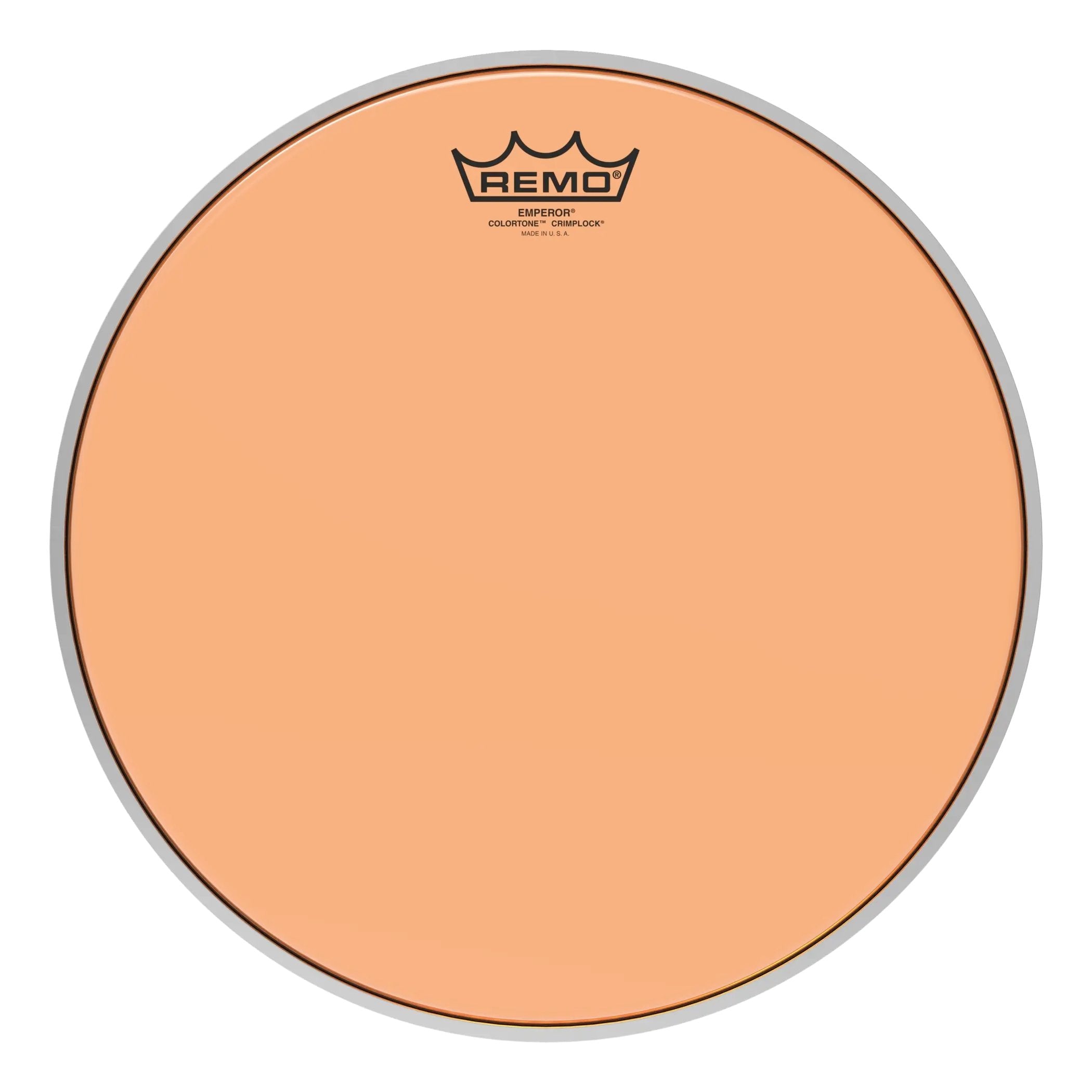 Remo Emperor Colortone Orange Crimplock Marching Tenor Drumhead - 13"