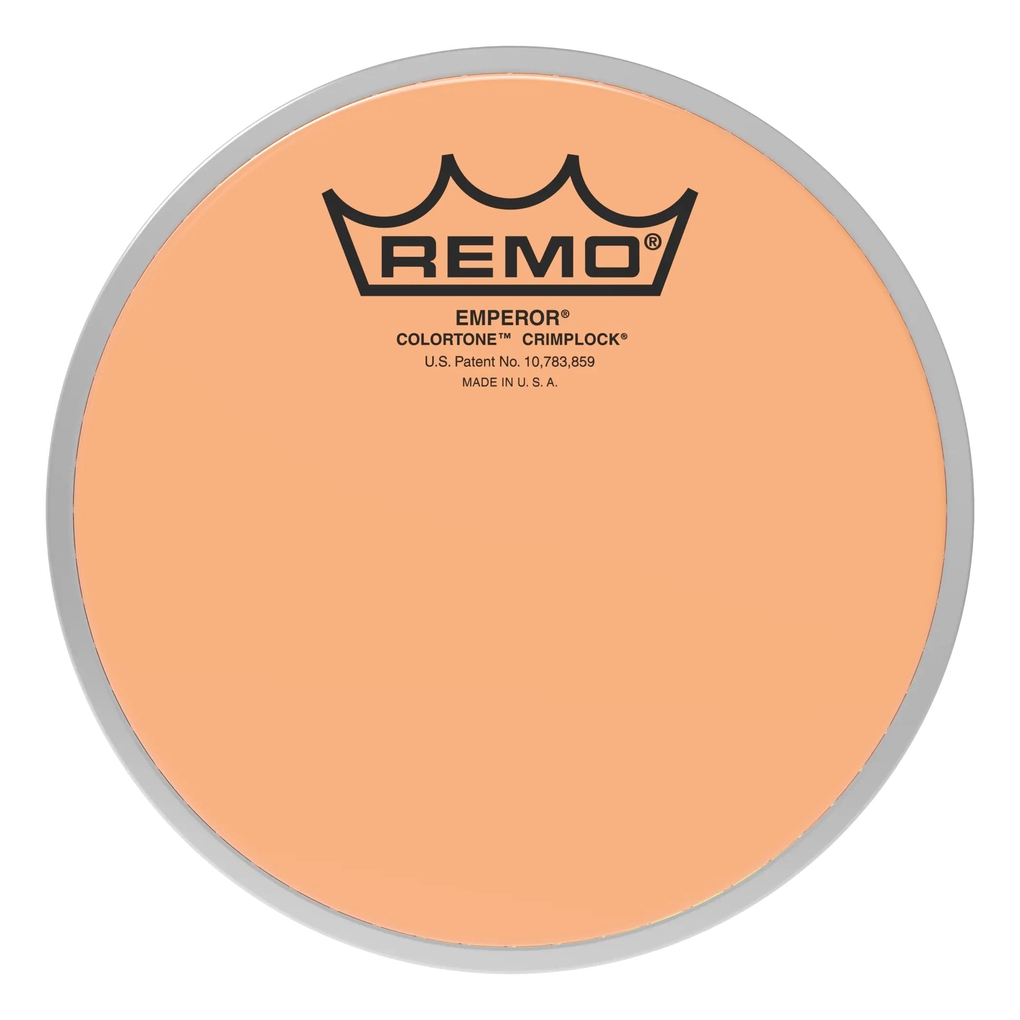 Remo Emperor Colortone Orange Crimplock Marching Tenor Drumhead - 6"