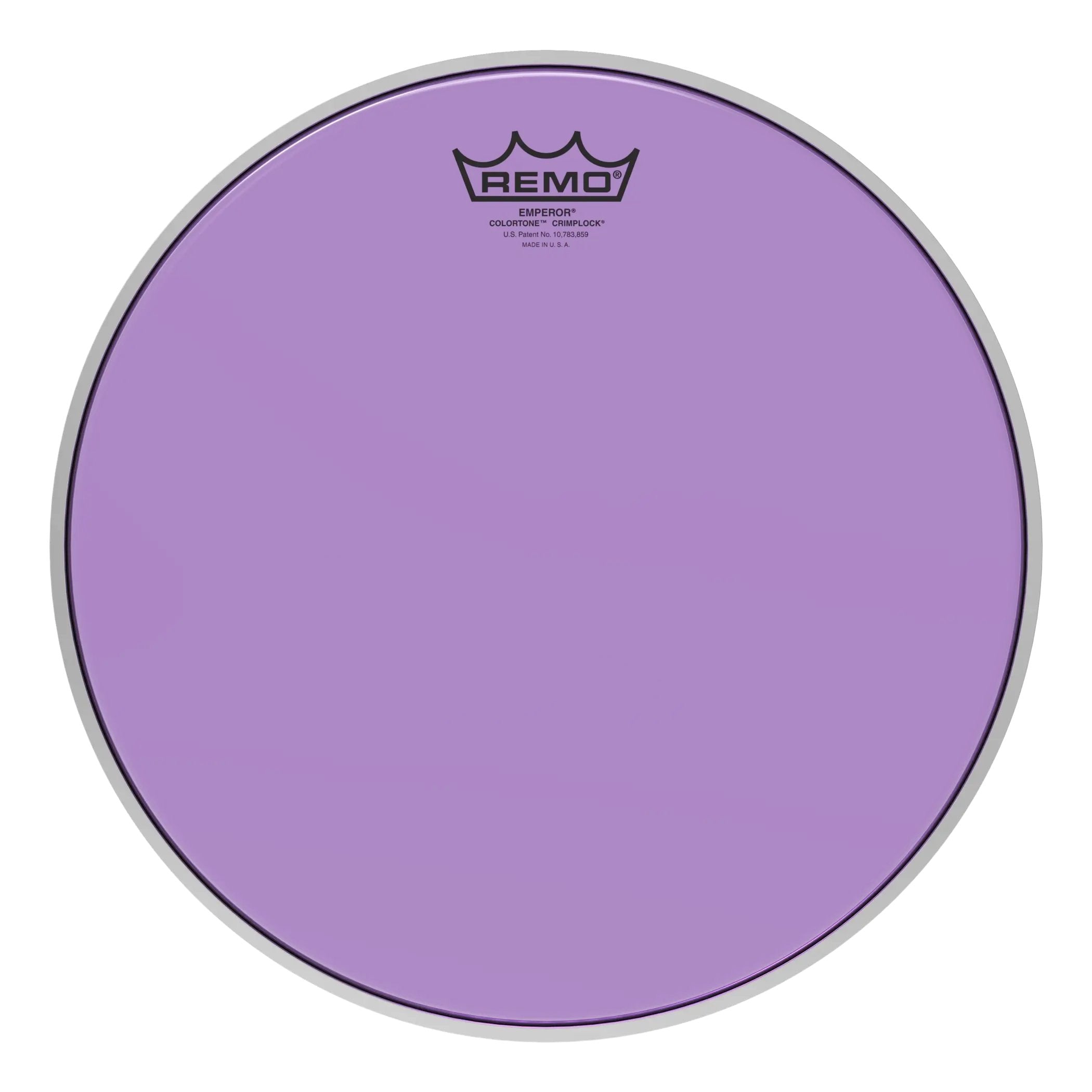 Remo Emperor Colortone Purple Crimplock Marching Tenor Drumhead - 13"